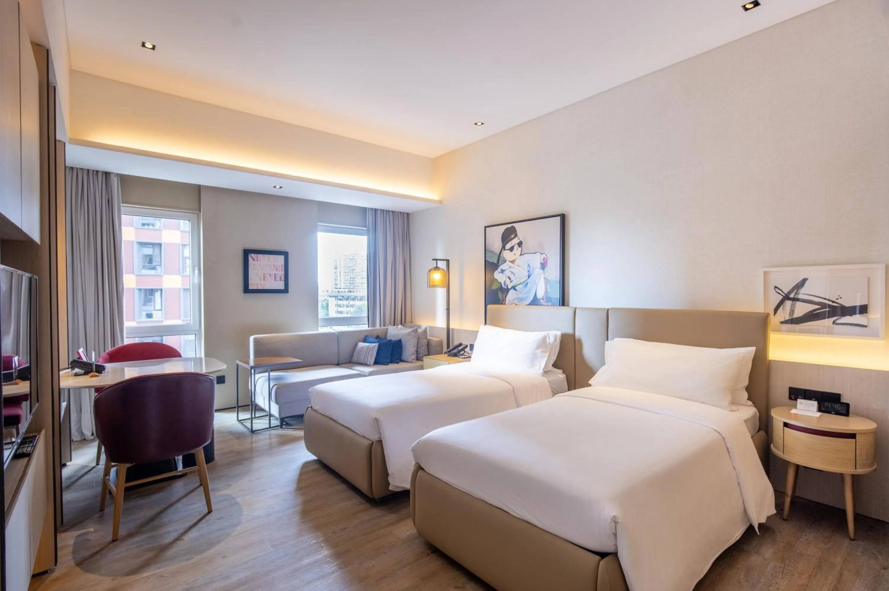 Bedroom, Bed in Artyzen Habitat Dongzhimen Beijing