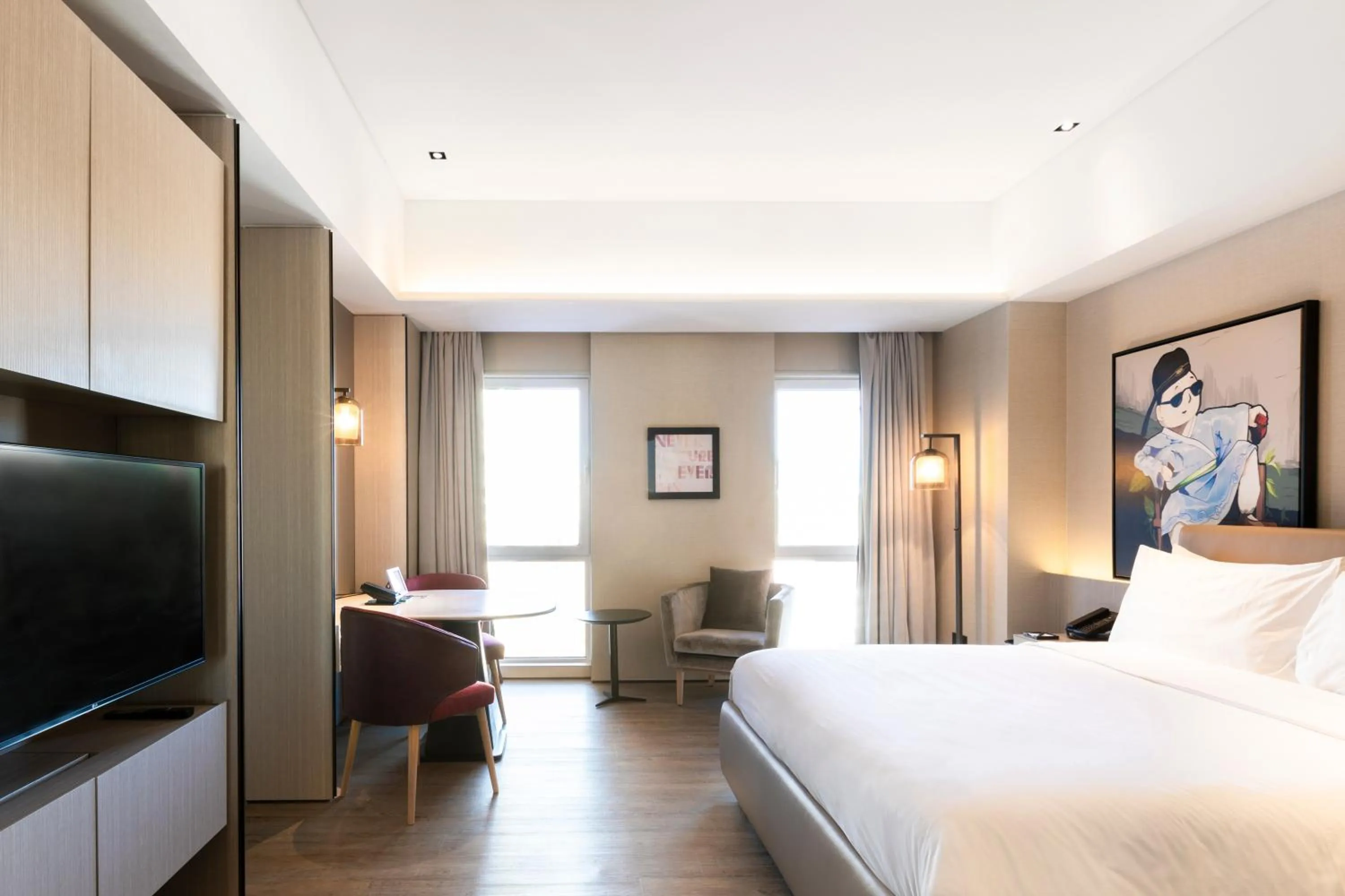 Bedroom, Bed in Artyzen Habitat Dongzhimen Beijing