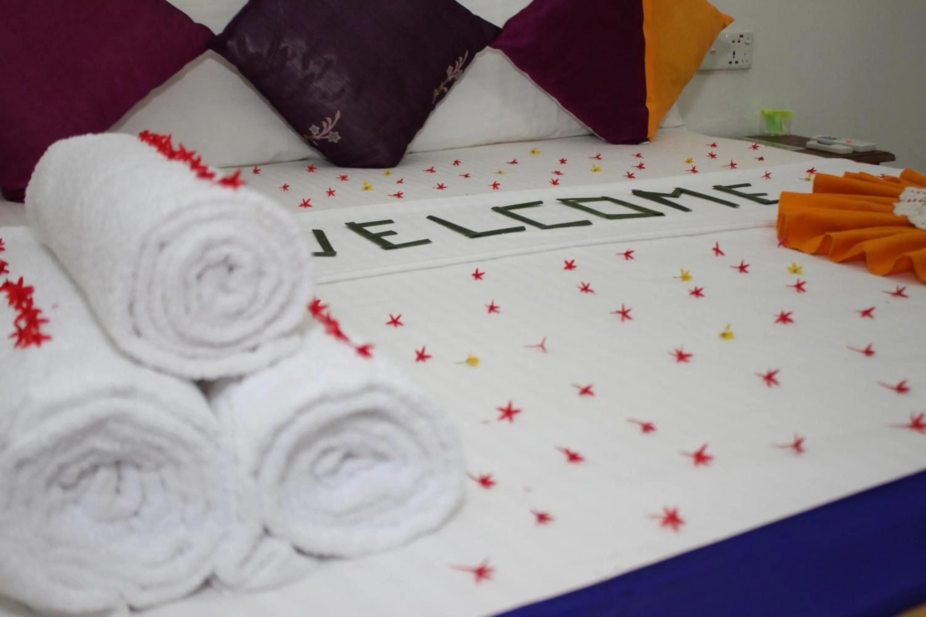 Bed in Levona Garden Resort