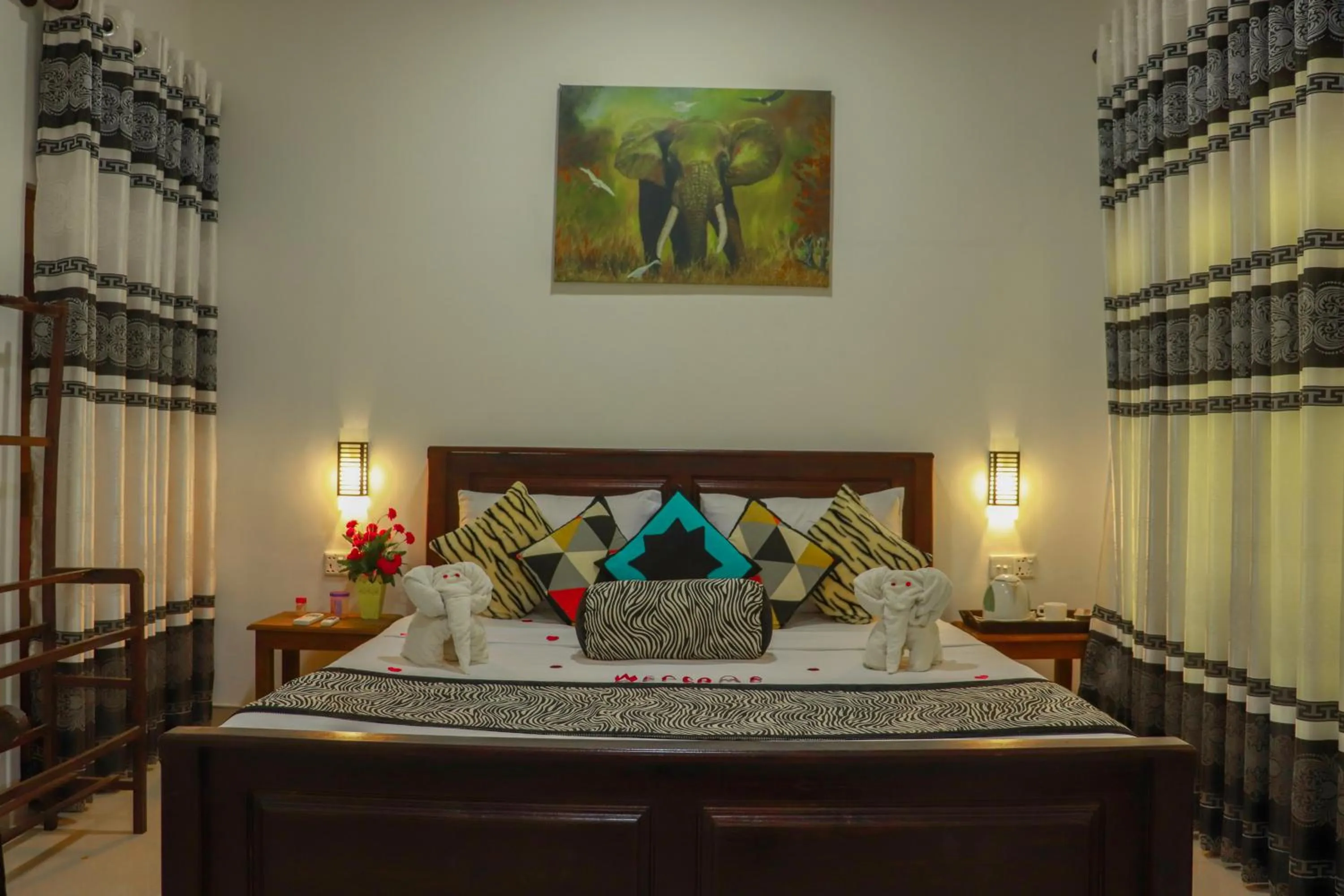 Bed in Levona Garden Resort