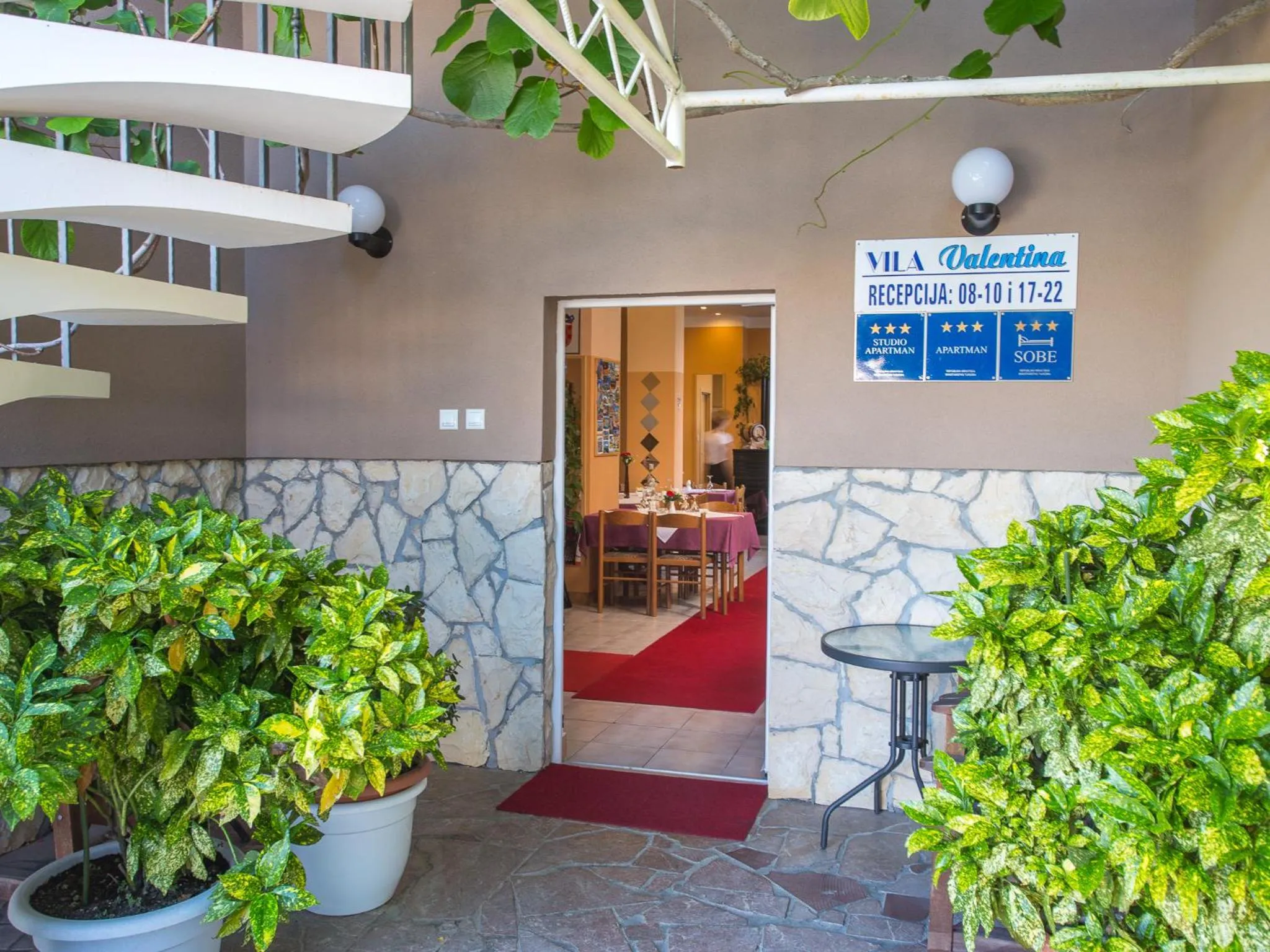 Decorative detail in Villa Valentina