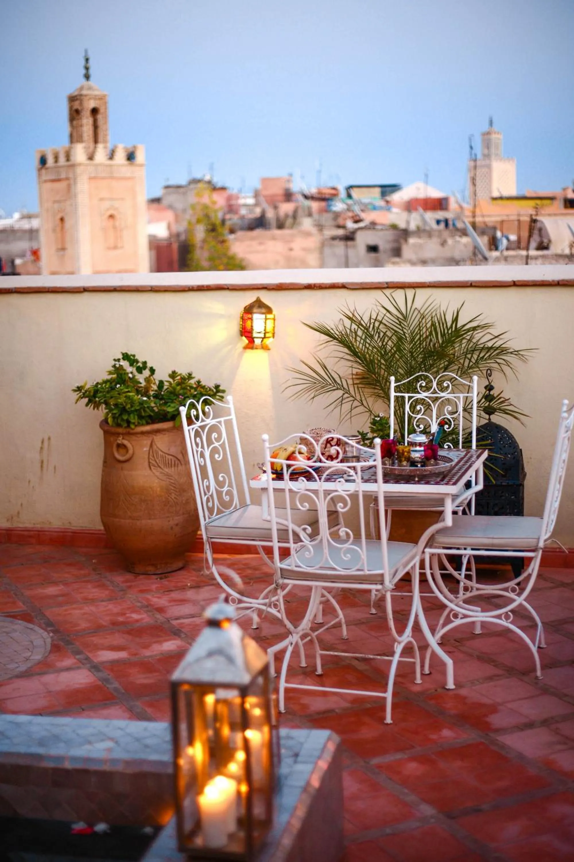 Patio in Astra Damus Hotel