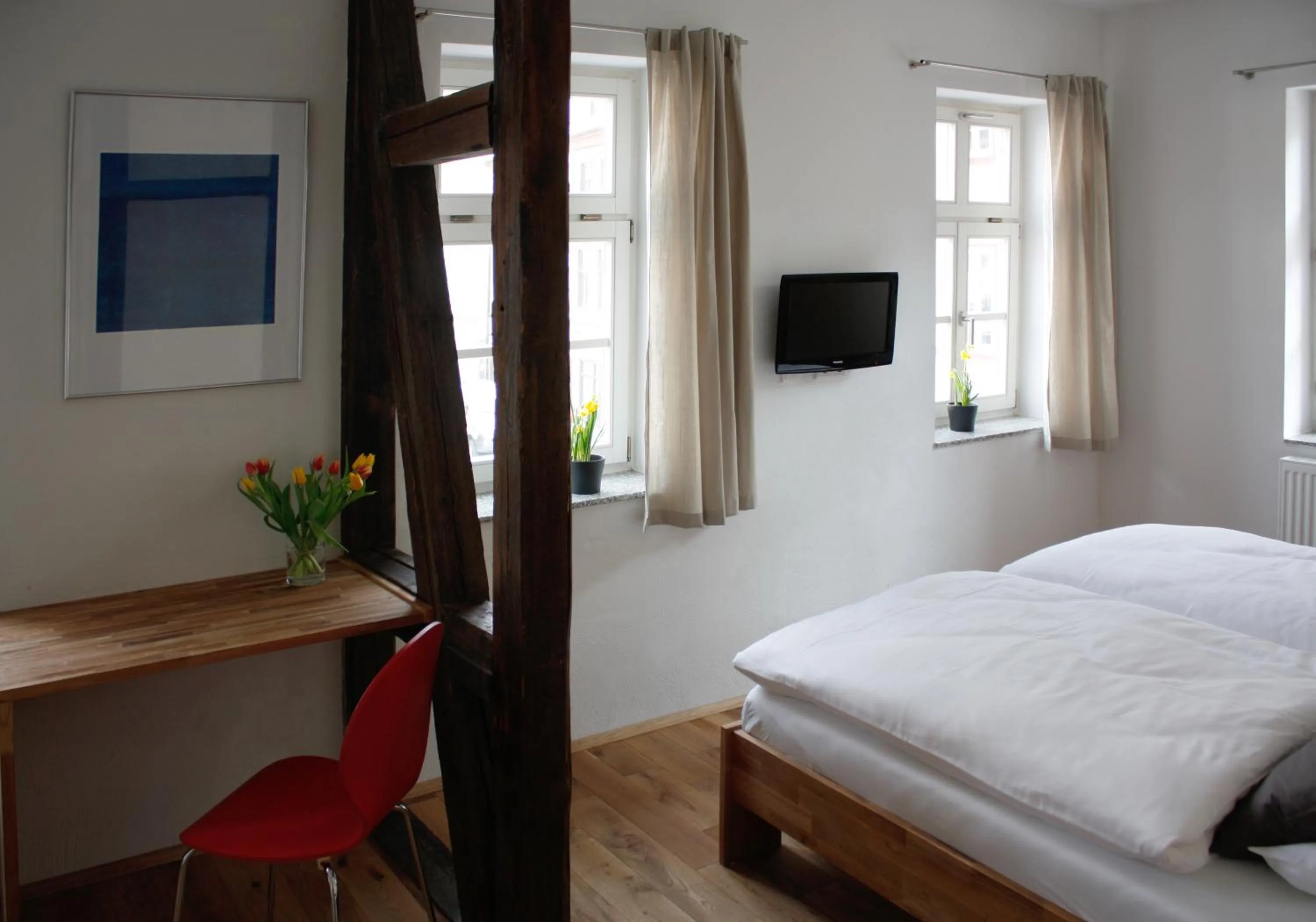 Bed in Pension Sackpfeifenmühle