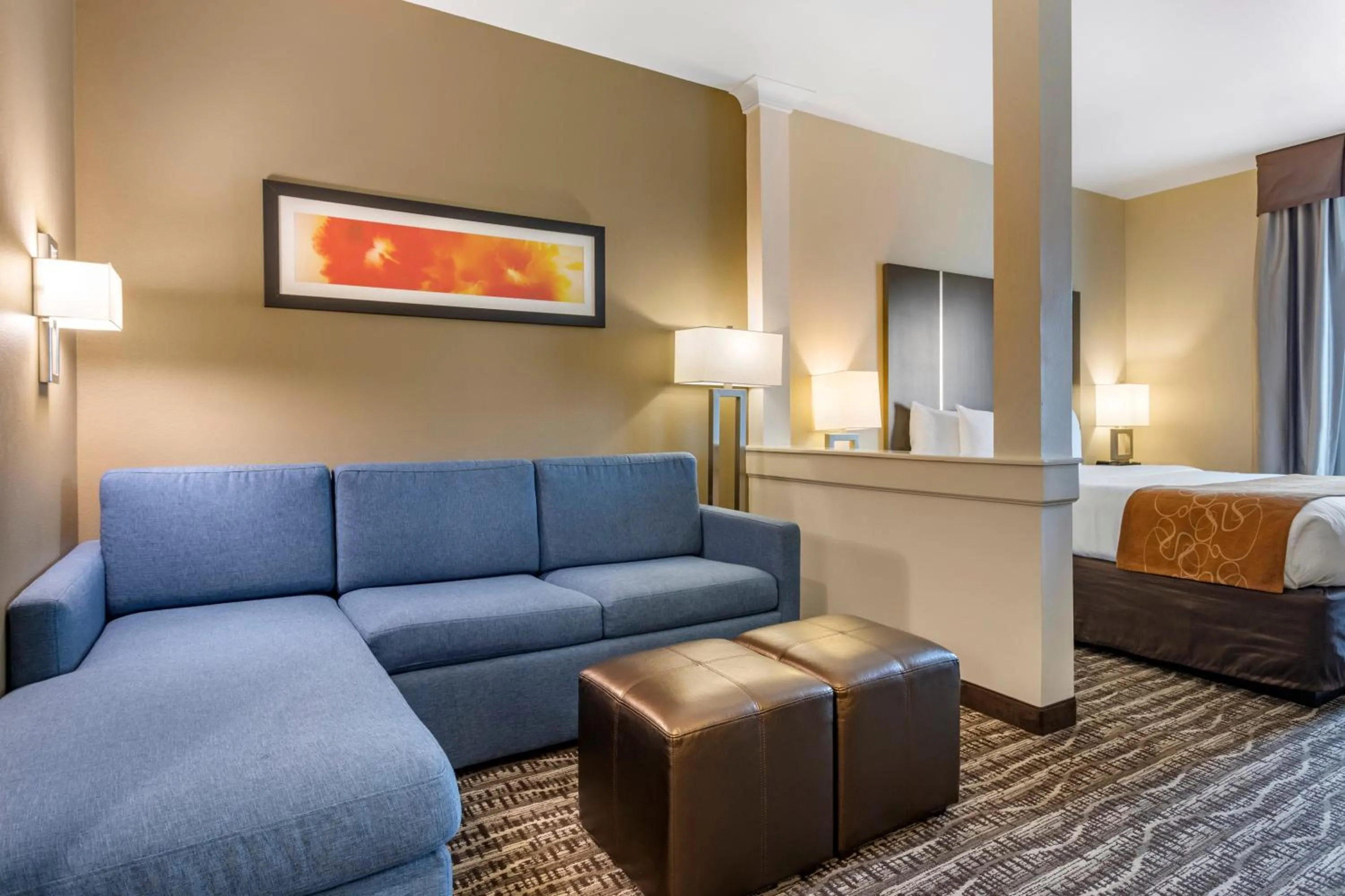 Seating area in Comfort Suites Near Sam Houston Race Park