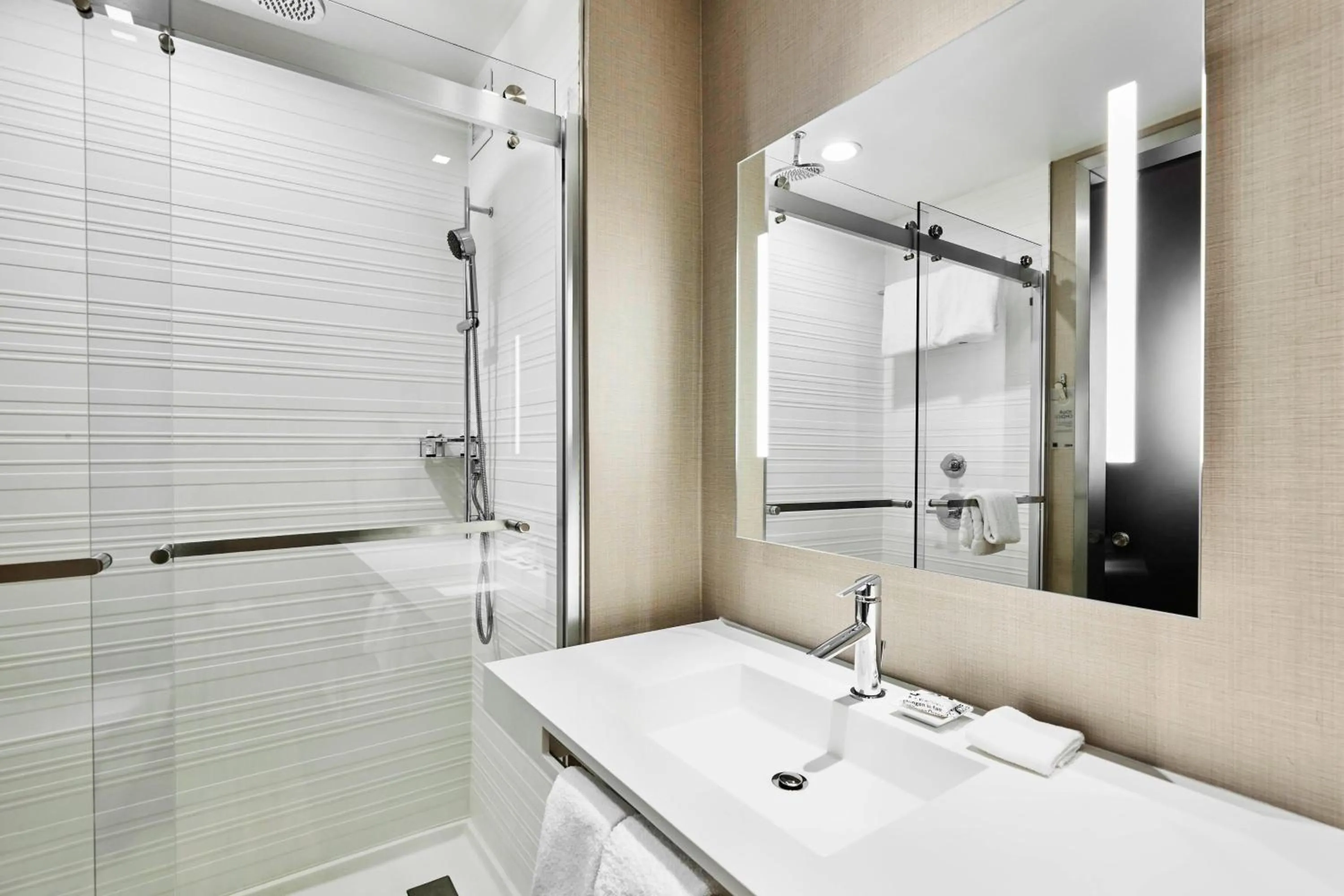 Bathroom in AC Hotel by Marriott Cincinnati at The Banks