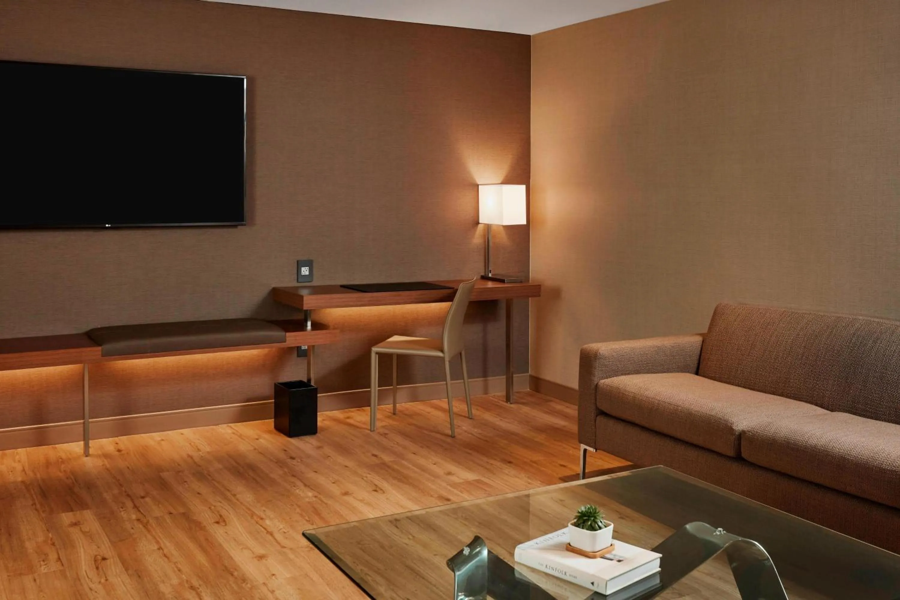 Living room in AC Hotel by Marriott Cincinnati at The Banks