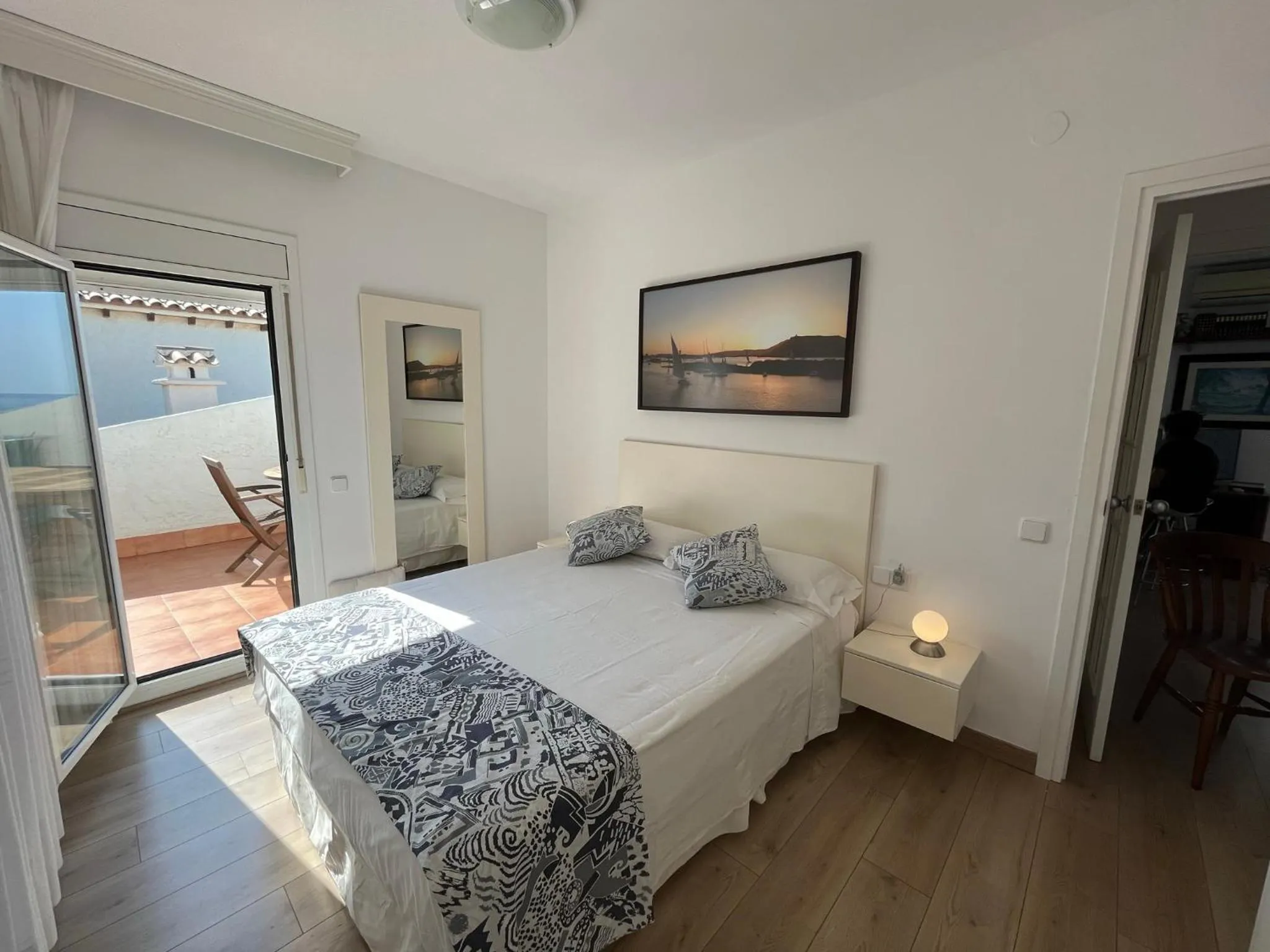 Bed in Apartamento en acantilado con wifi y aire acondicionado