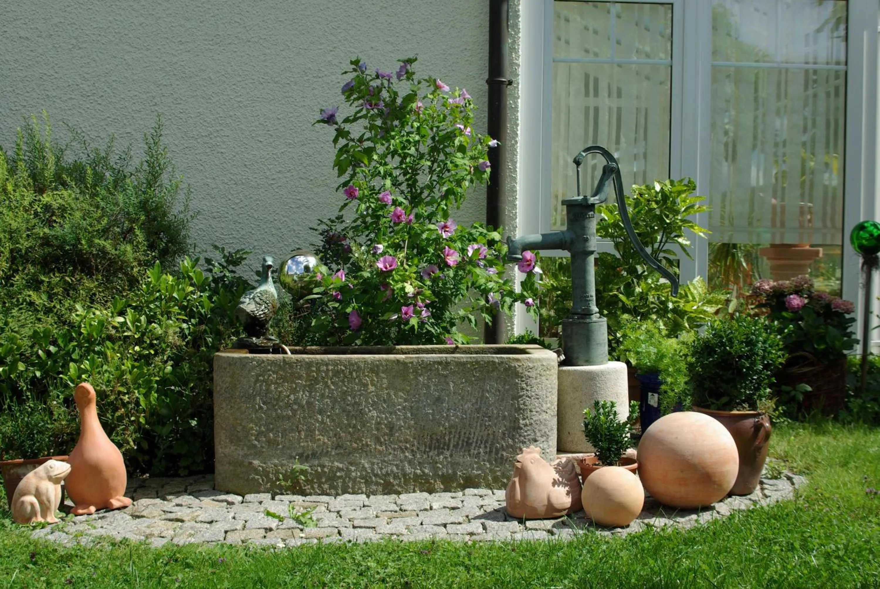 Garden in Ferienwohnung Berger