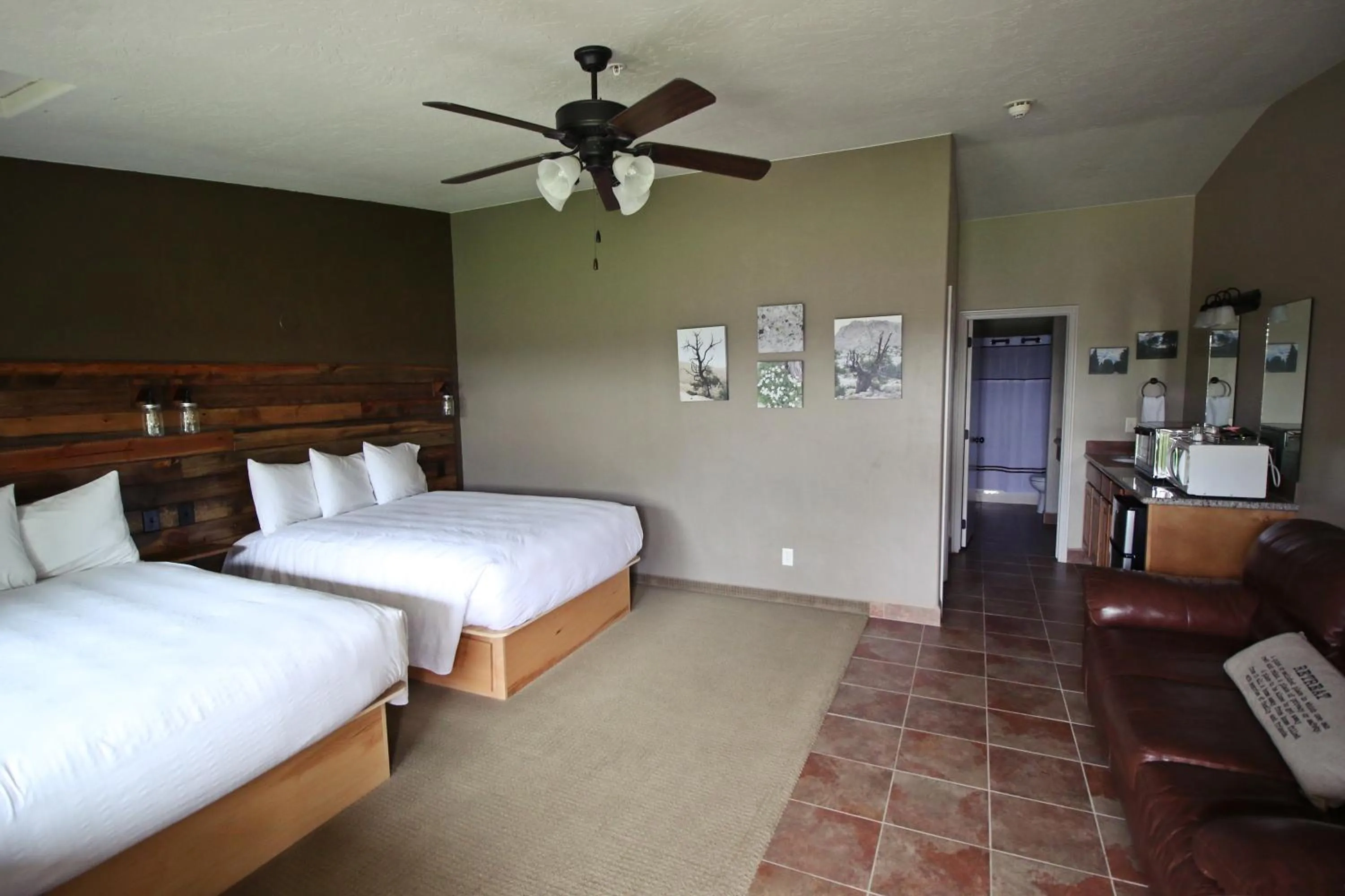 Bed in Hidden Canyon Retreat