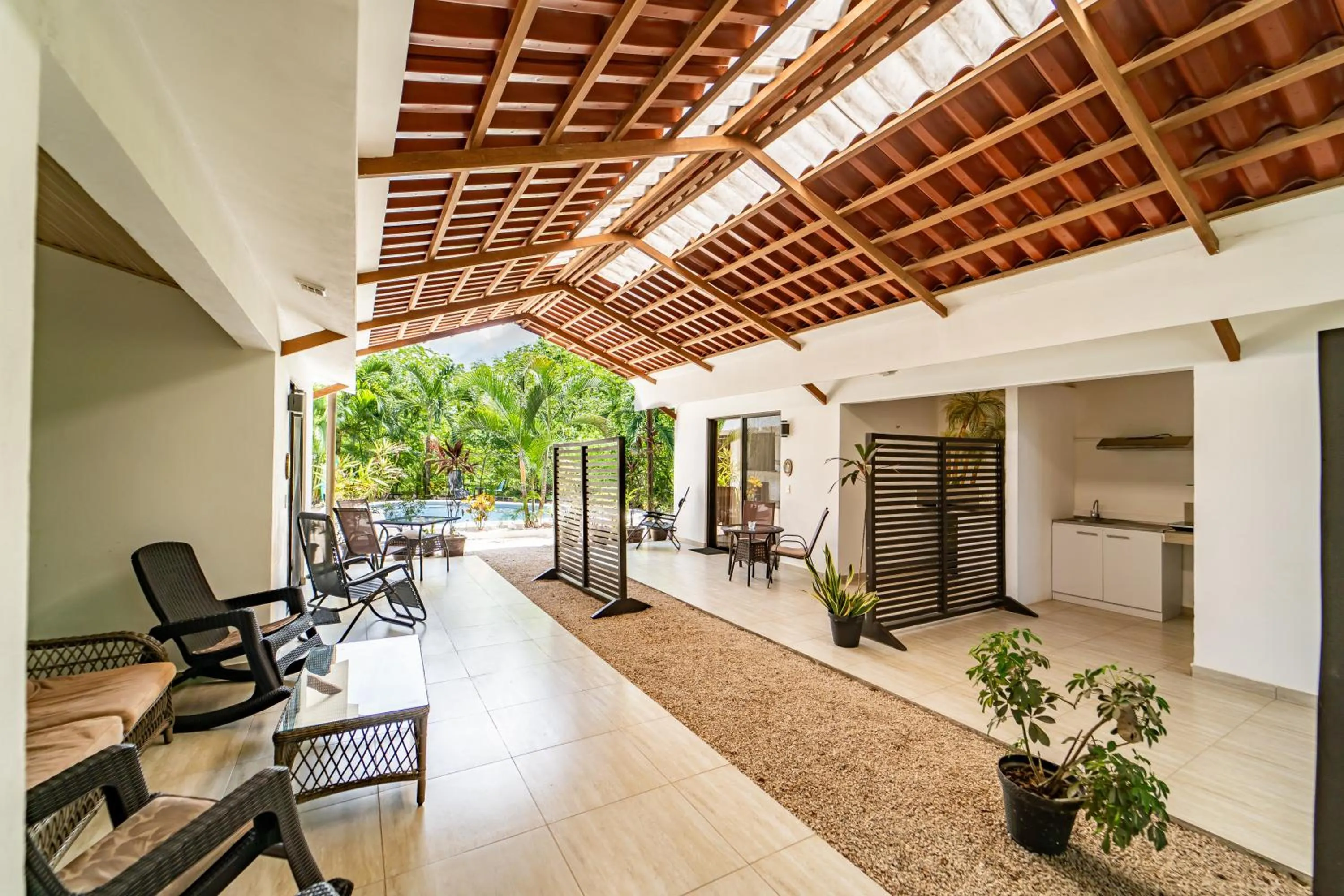 Patio in Las Perlitas Rentals Playa Samara