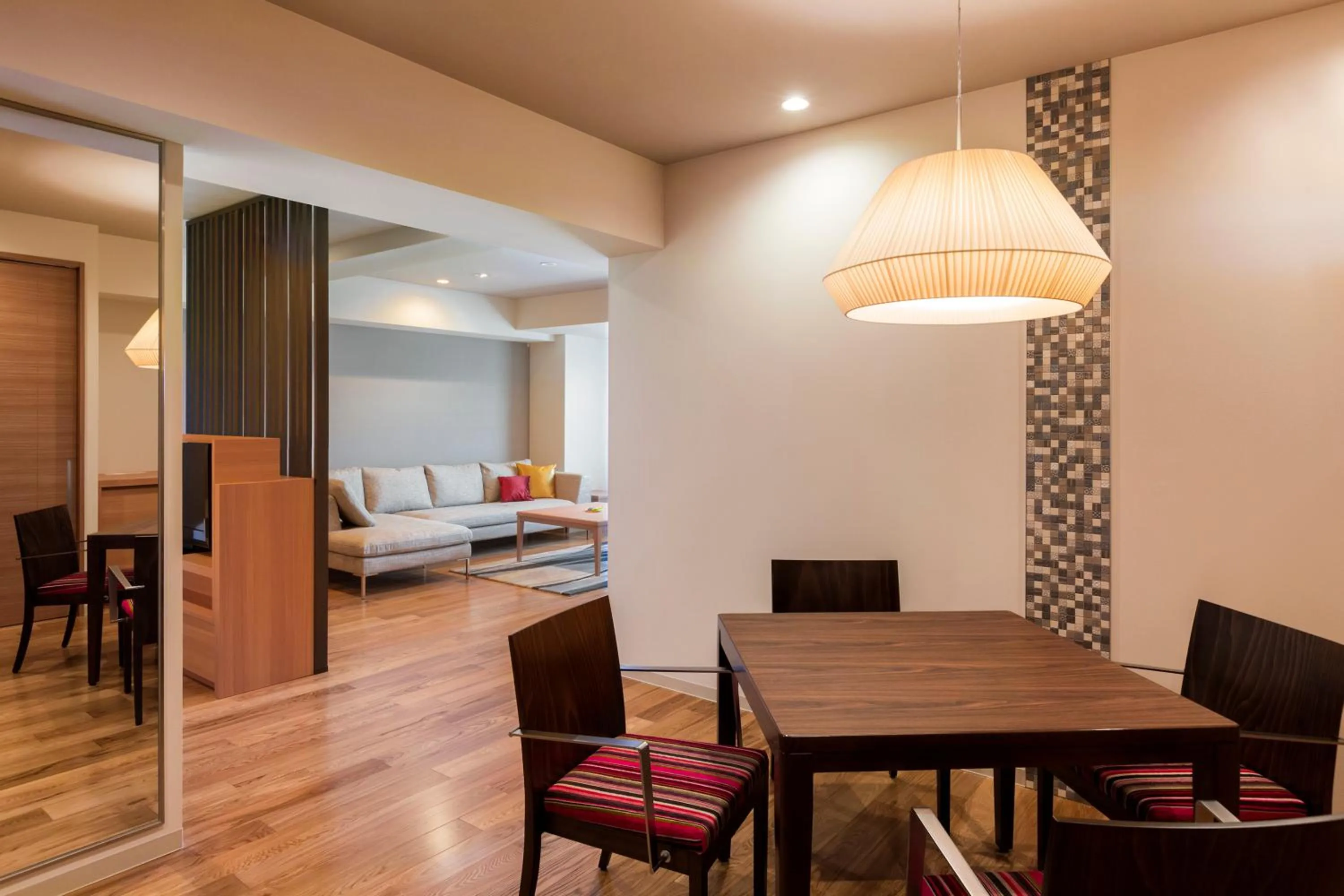 Photo of the whole room, Bed in HAKODATE Uminokaze