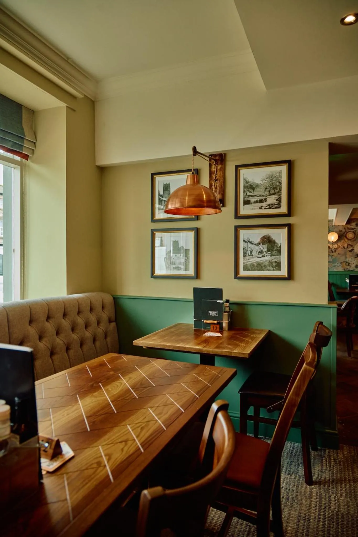 Seating area in The Pennine Inn