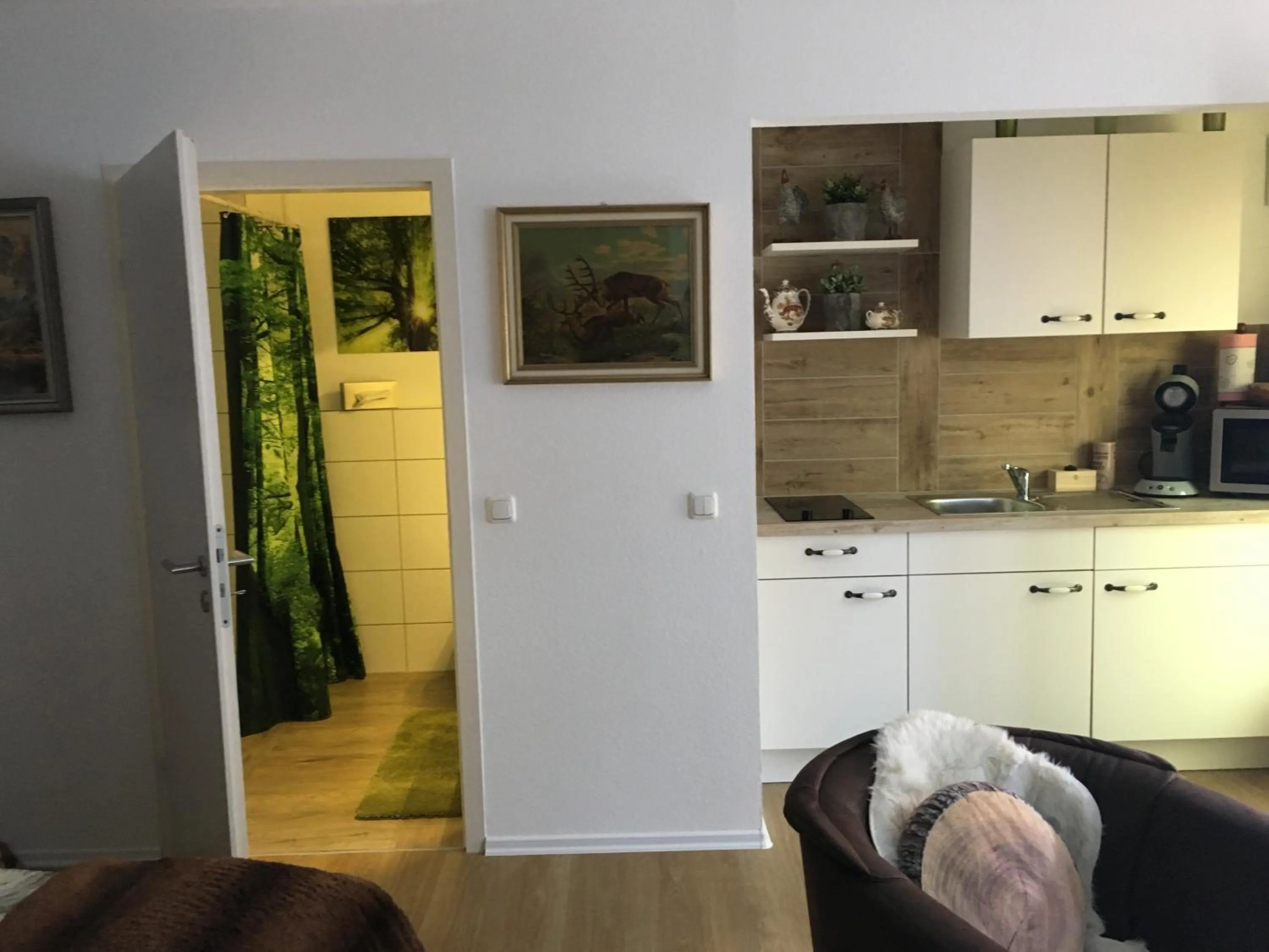 kitchen in Gästehaus Köhler