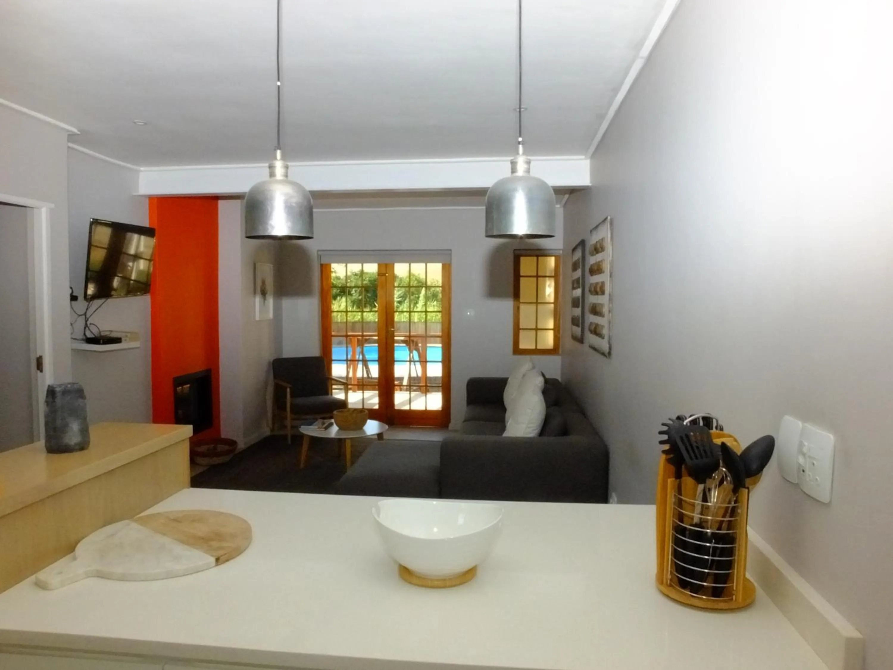 Kitchen or kitchenette in Lauradale Accommodation
