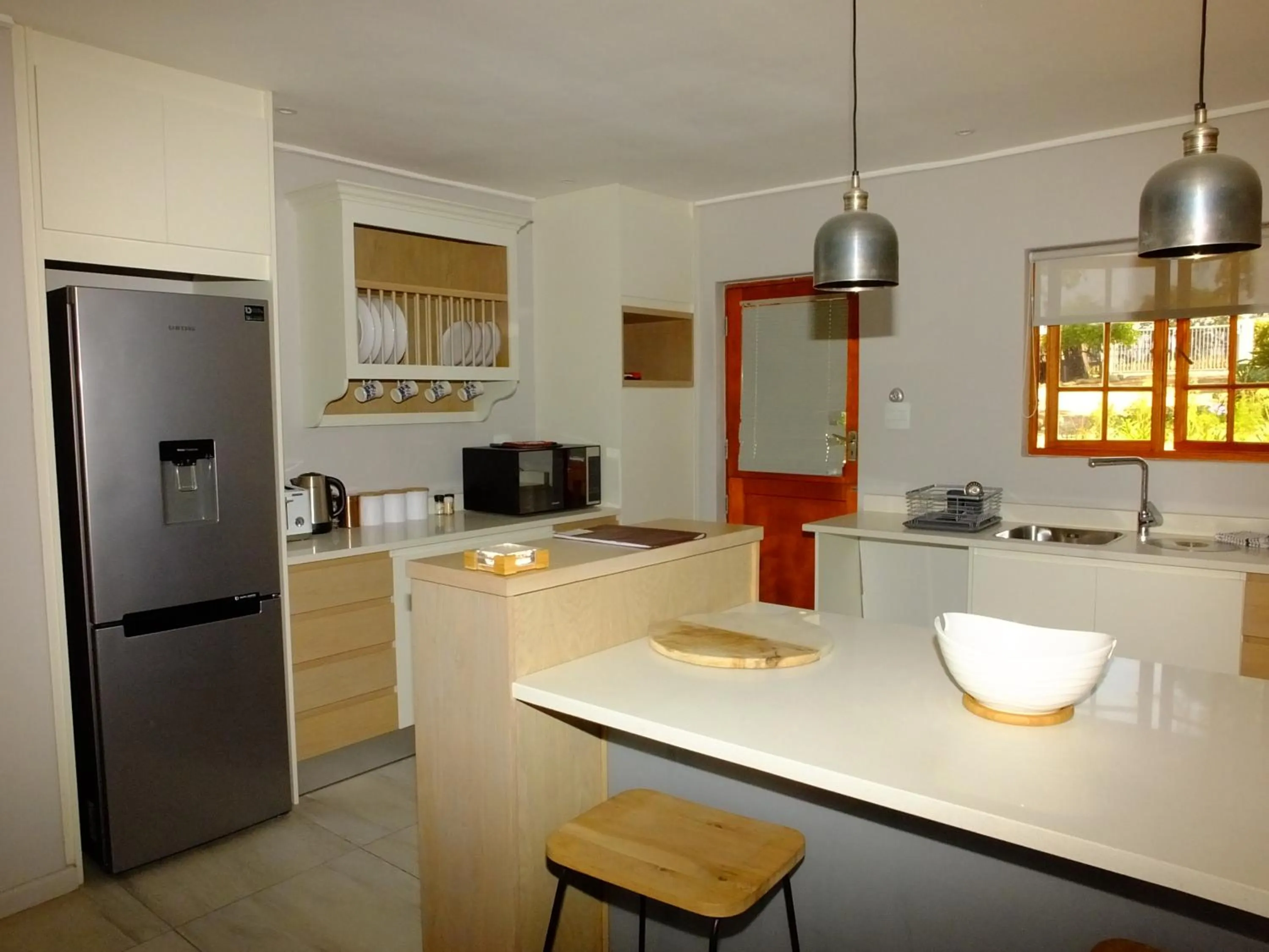Kitchen or kitchenette in Lauradale Accommodation