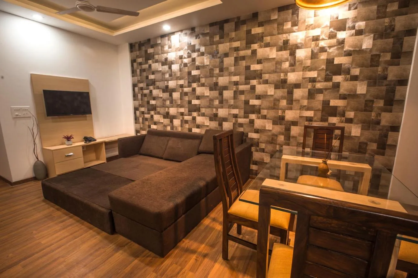 Living room, Bed in Kadamb Spritual stay