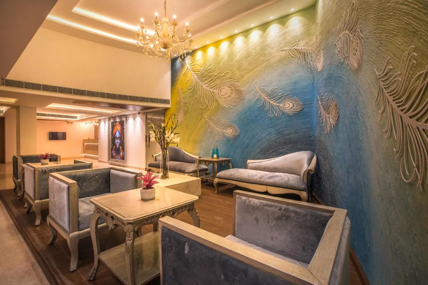 Lobby or reception in Kadamb Spritual stay