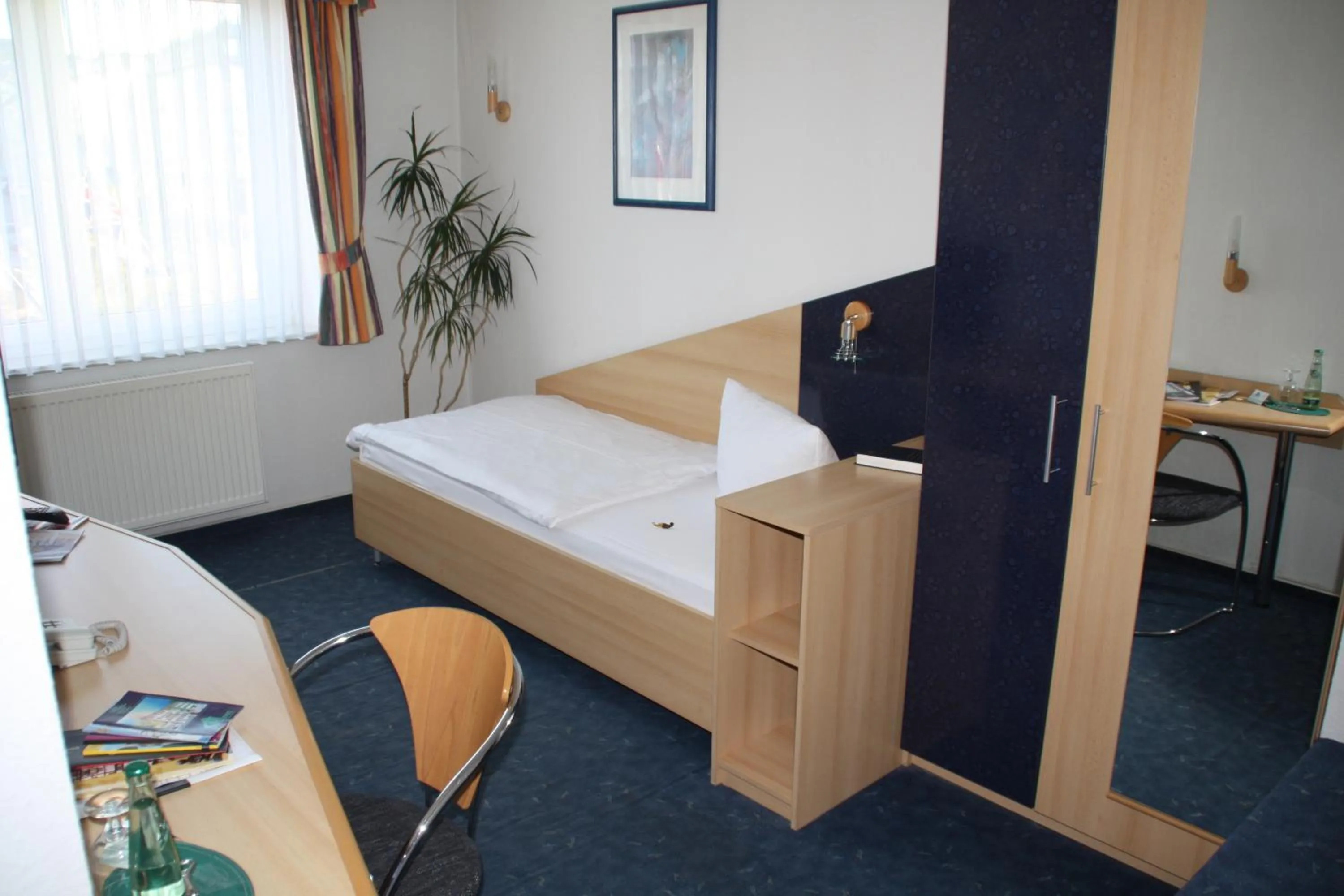 Decorative detail, Bed in City-Hotel