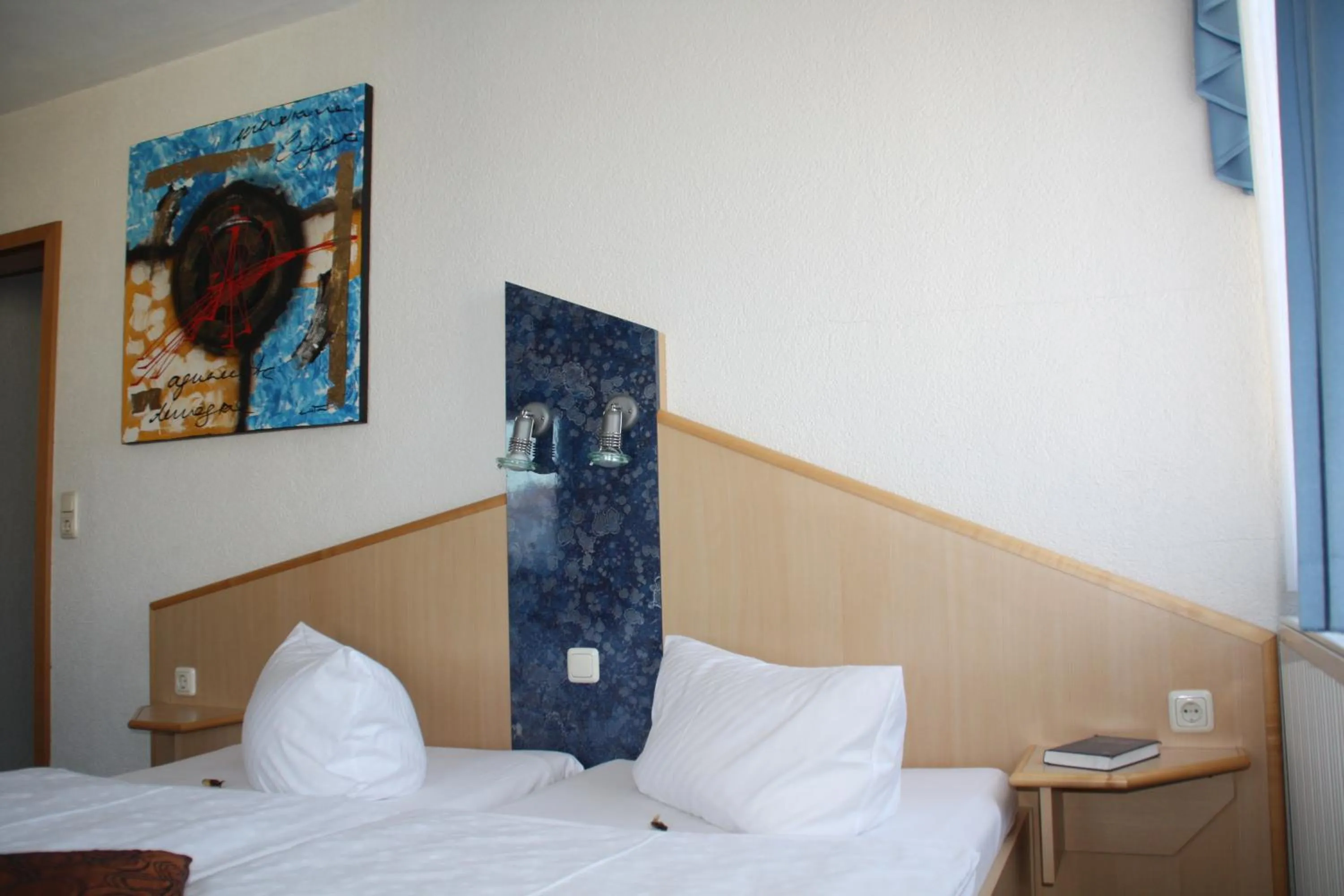 Decorative detail, Bed in City-Hotel