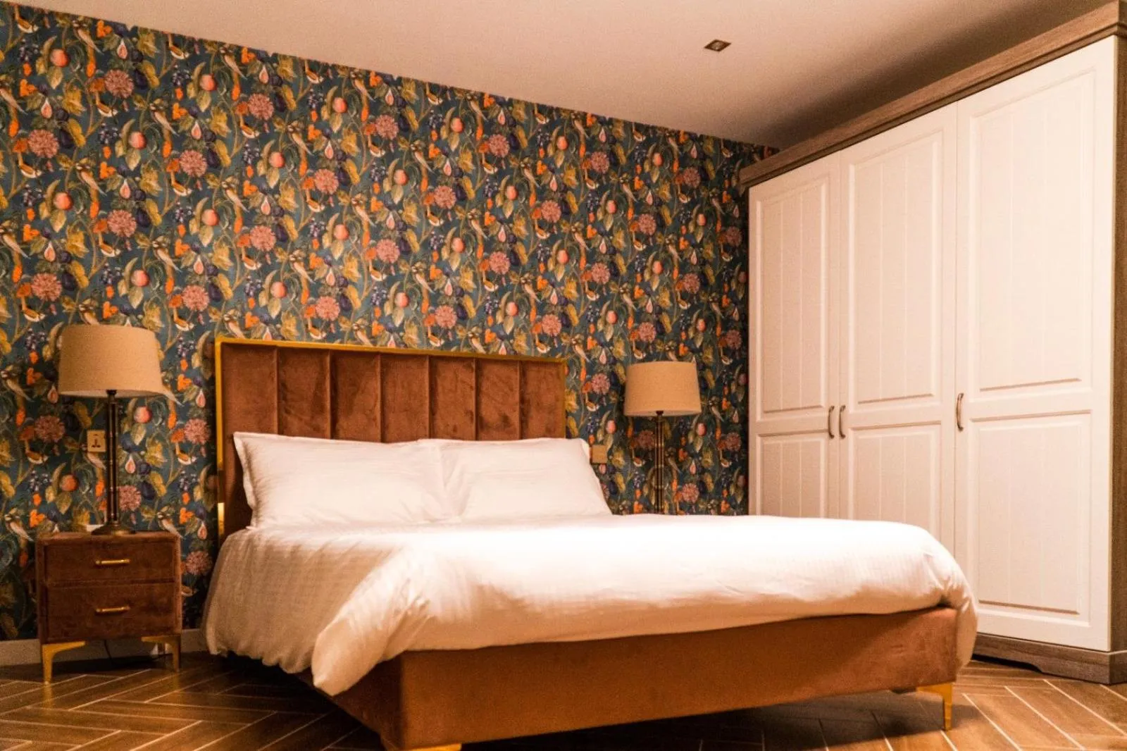 Bed in The Red Farm Relais & Spa