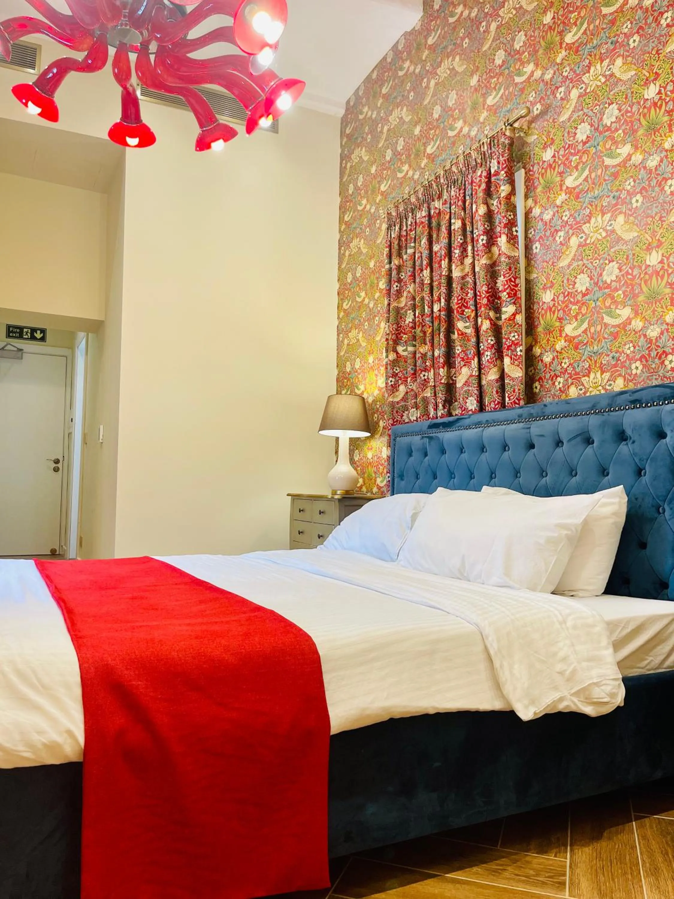 Bed in The Red Farm Relais & Spa