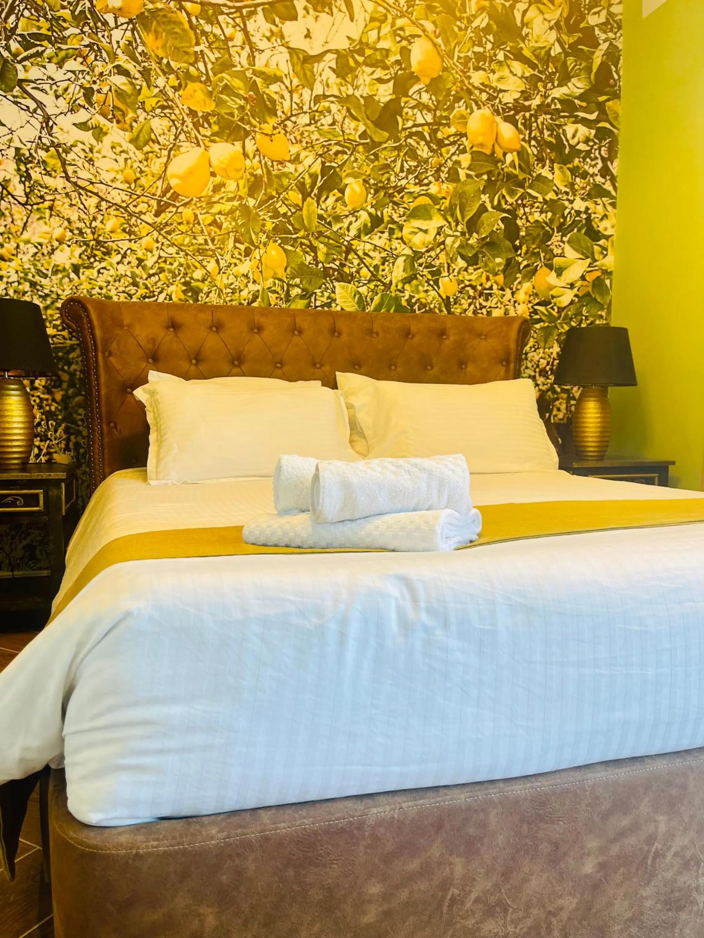 Bed in The Red Farm Relais & Spa