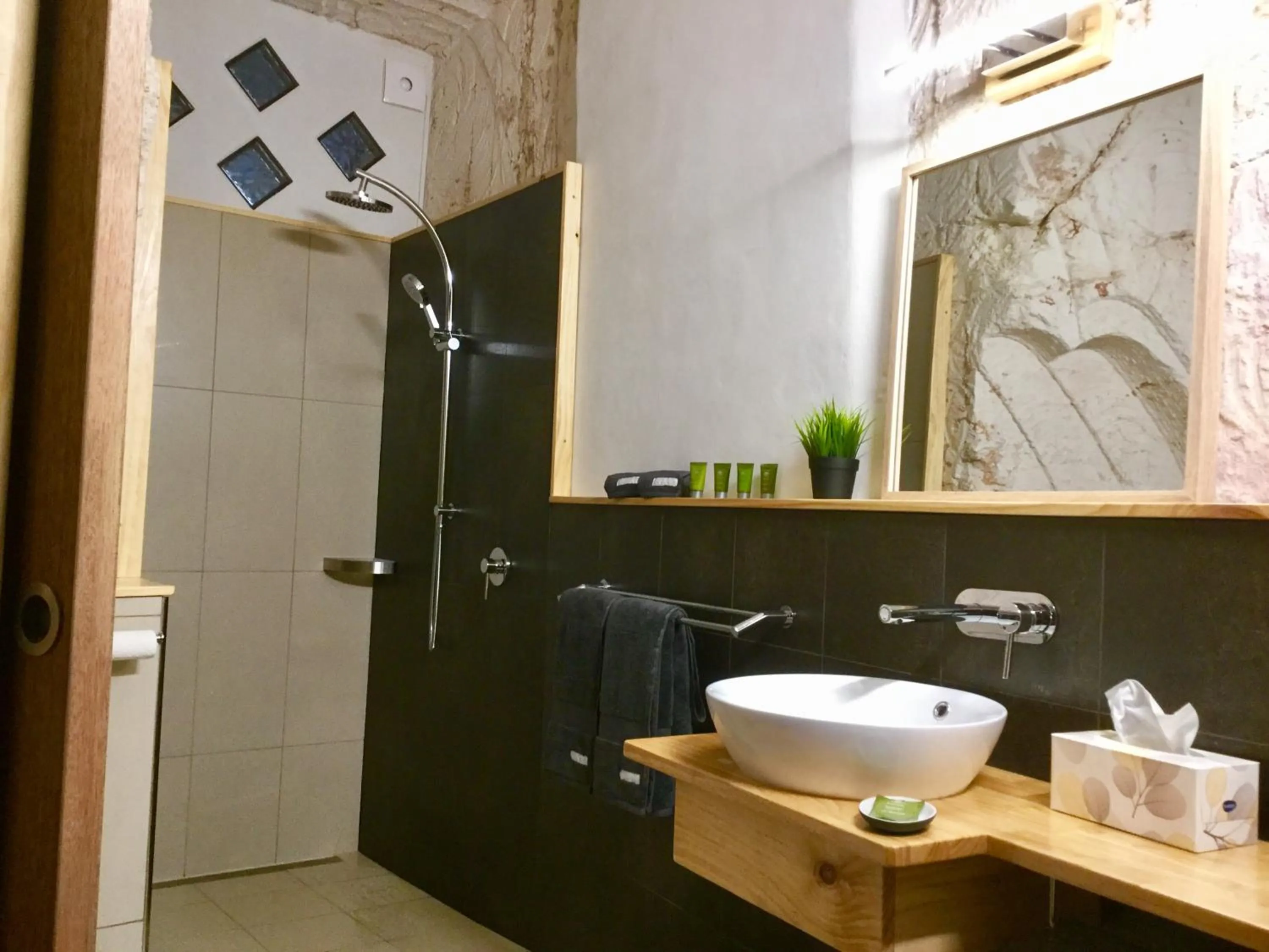 Bathroom in Dug Out B&B