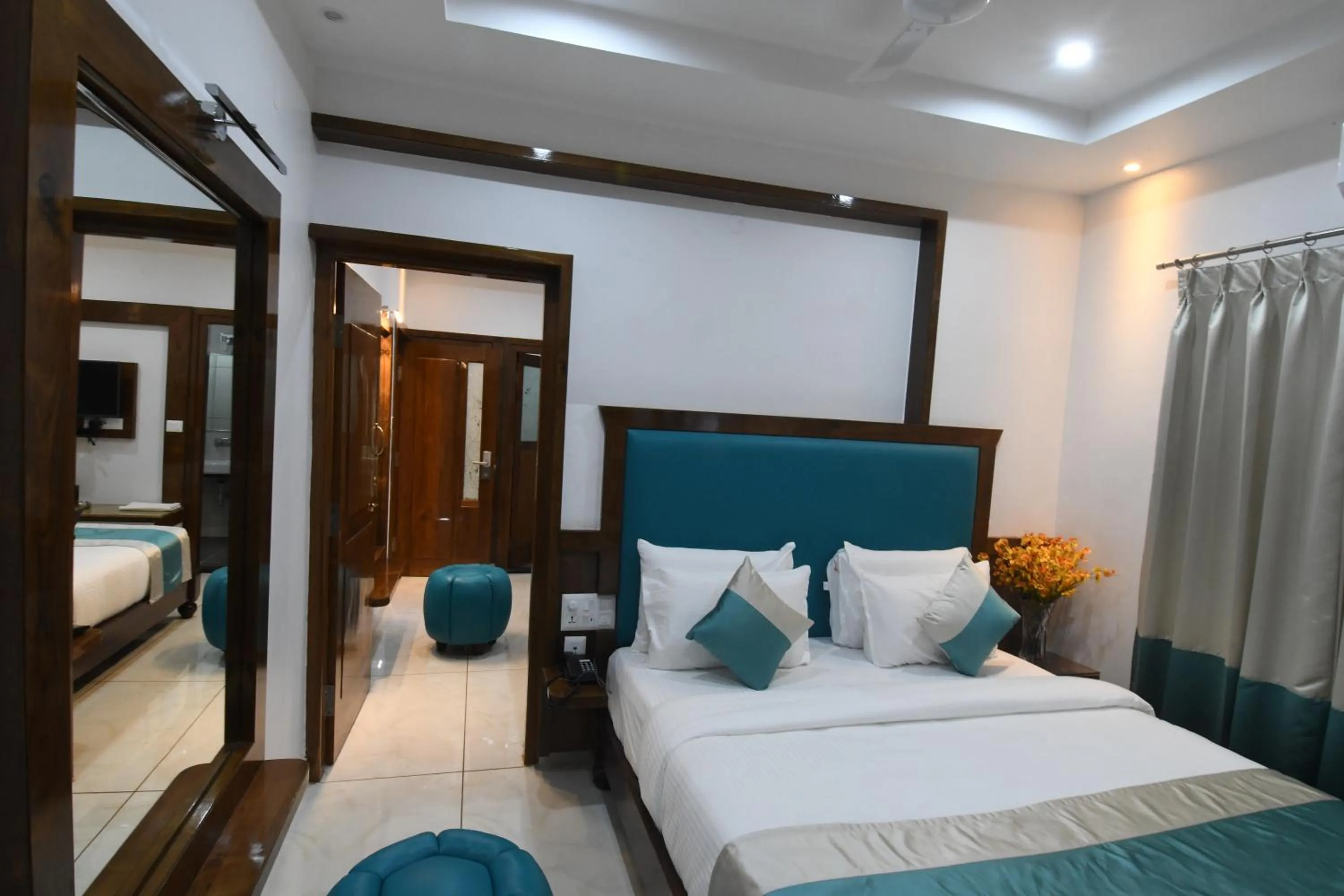 Bedroom, Bed in Hotel Lok Sagar Mysore