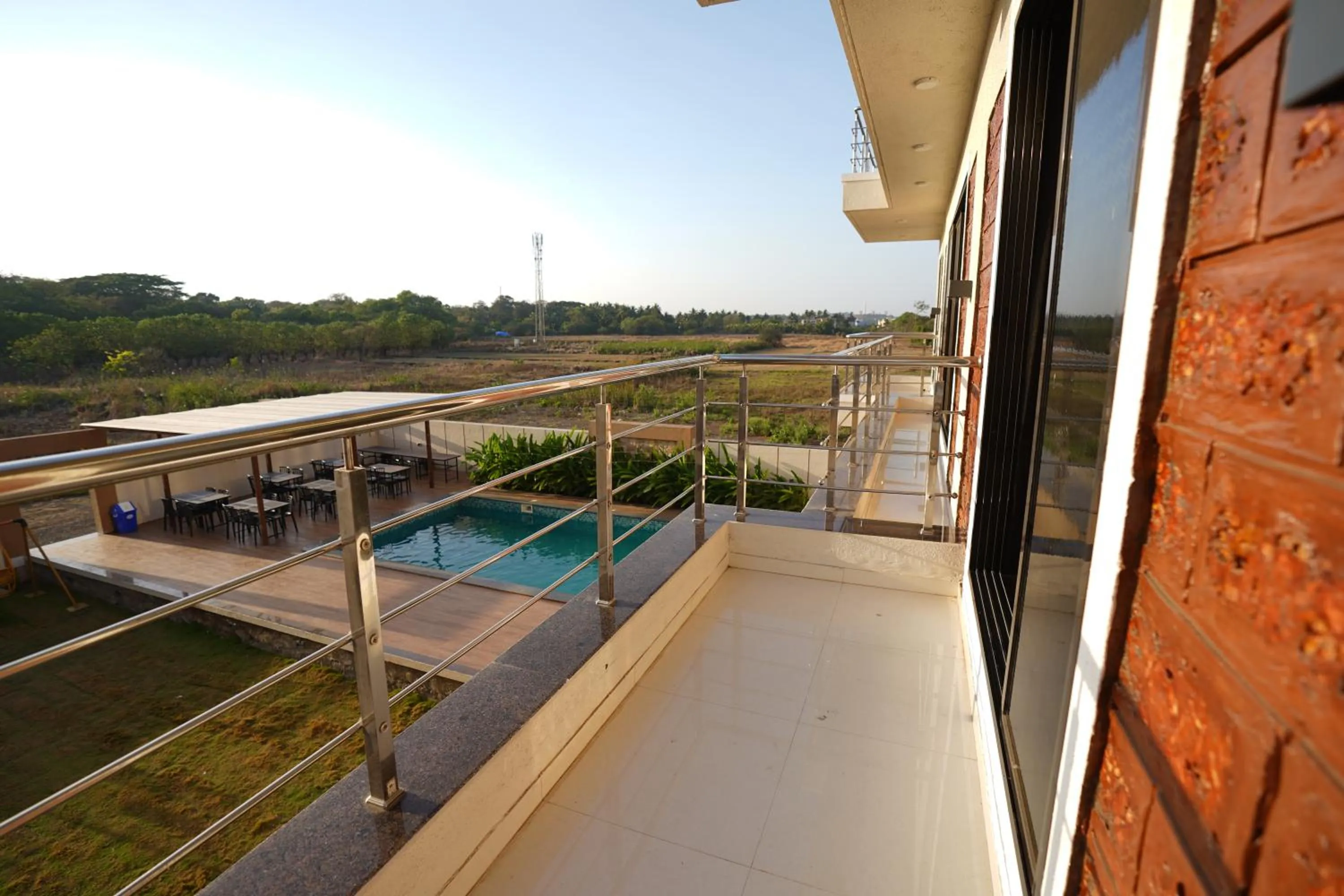 Balcony/Terrace in Lotus The Lake View Resort