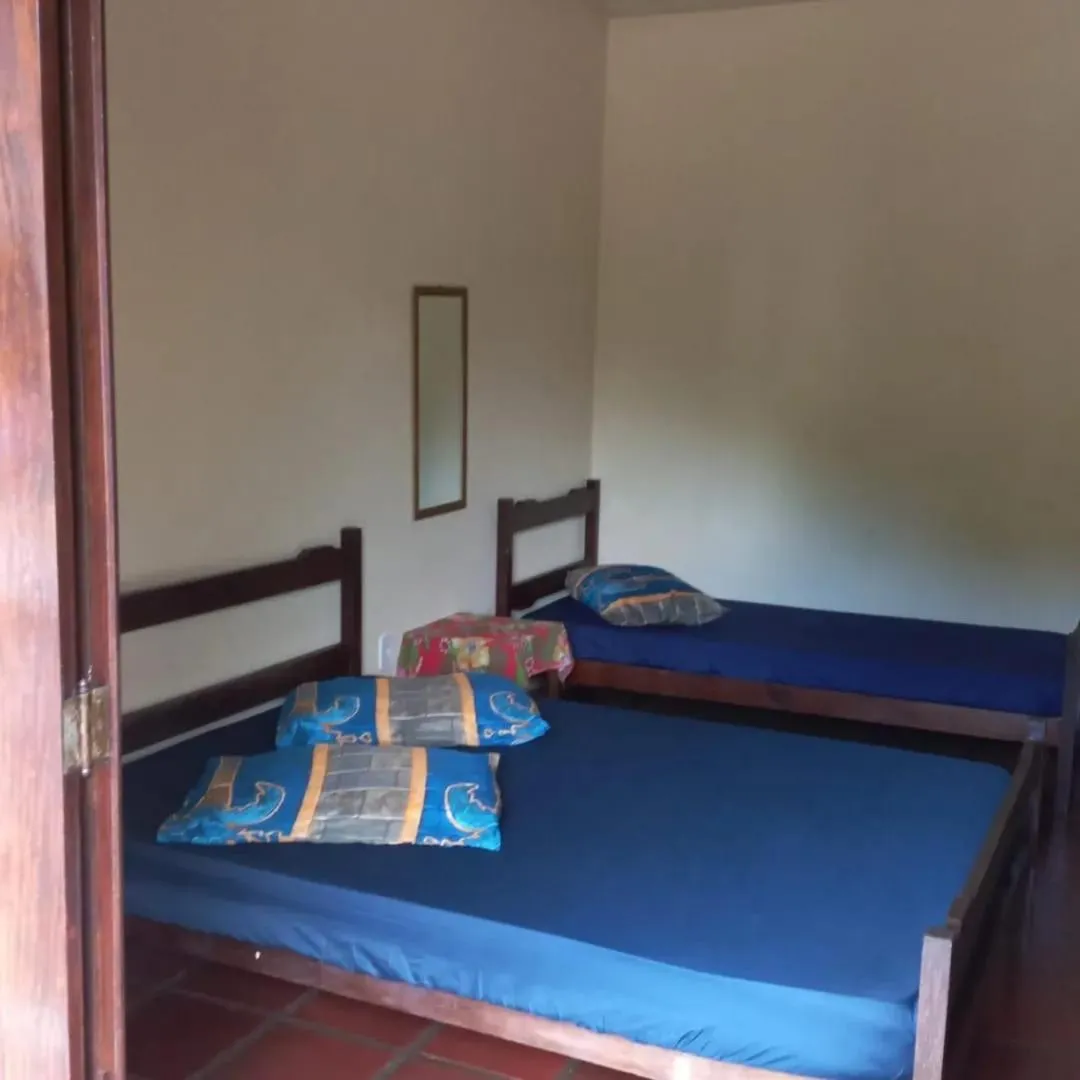 Bed in Ubatuba's Surf hotel