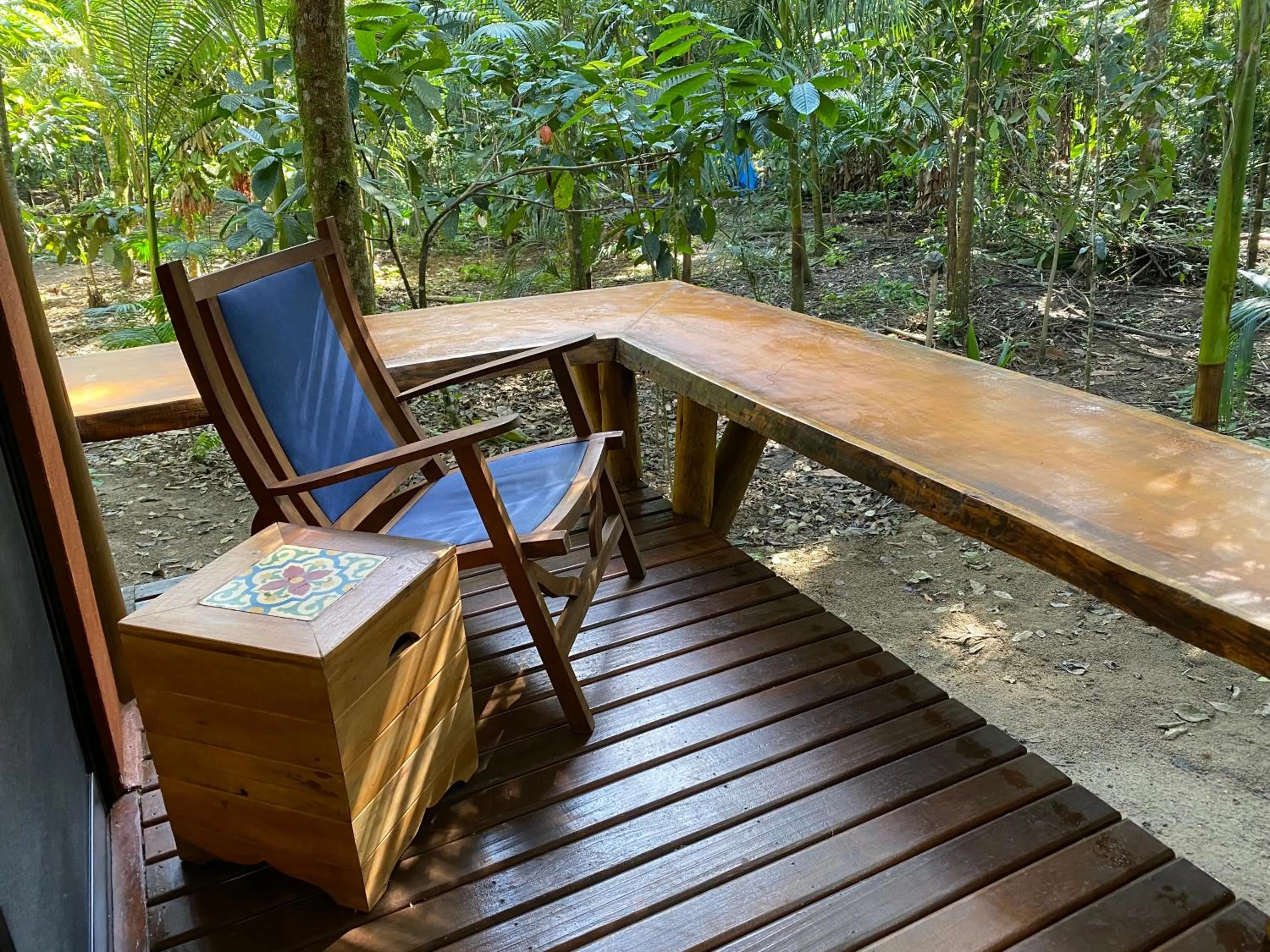 Patio in Banana Bamboo Ecolodge