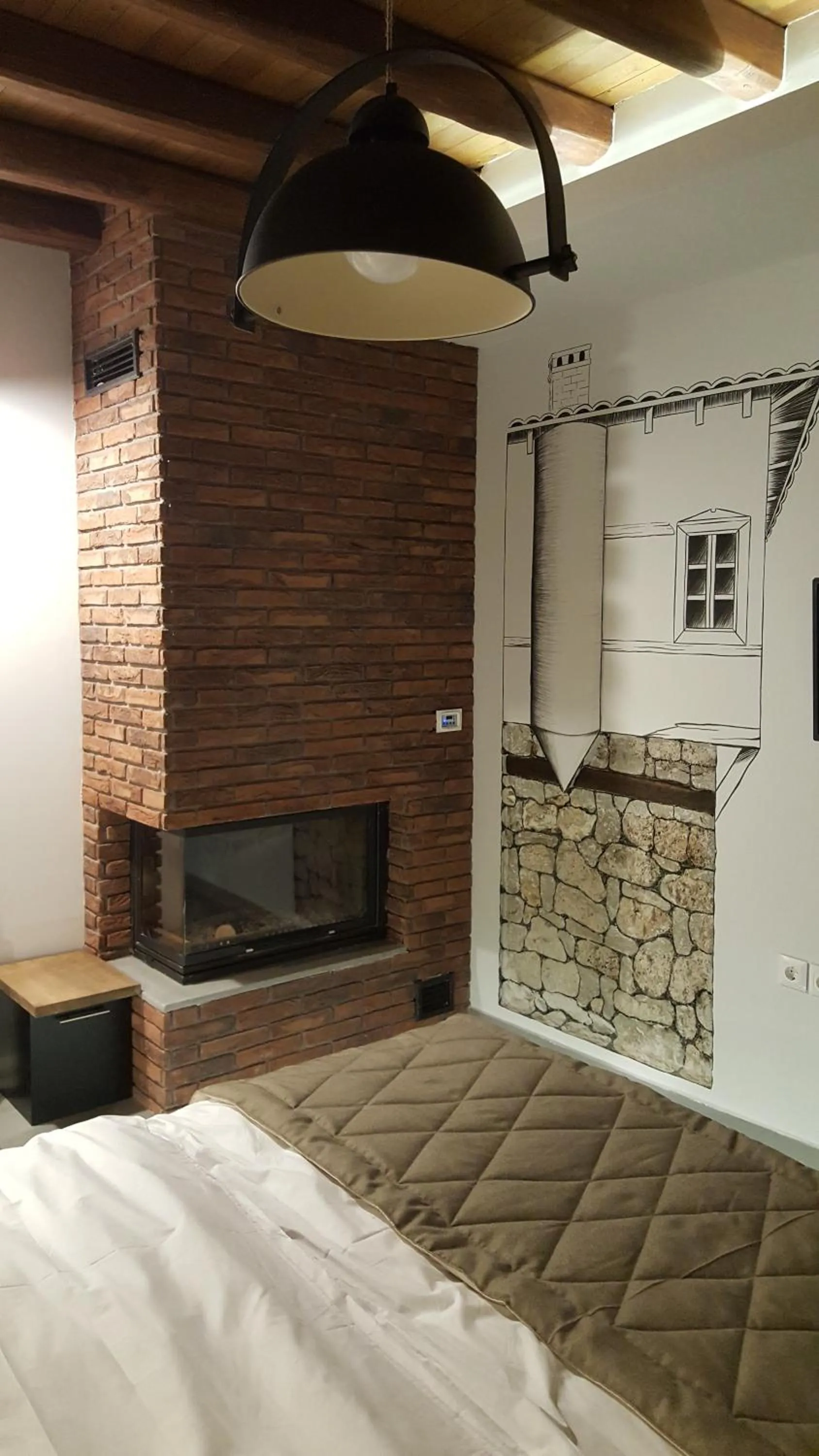 Decorative detail, Bed in Olganos VL Luxury Rooms & Suites