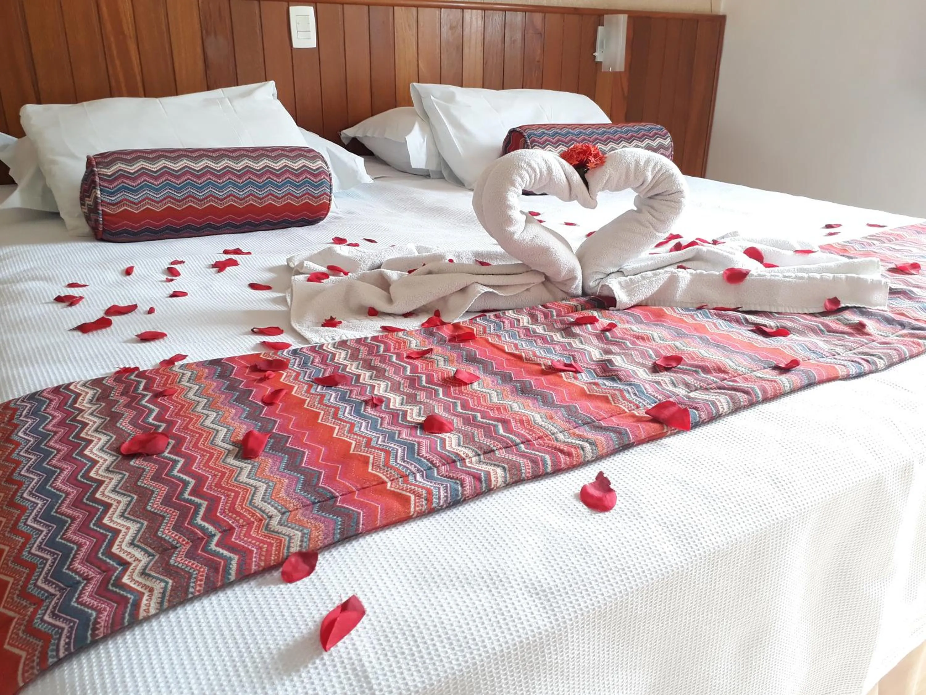 Bed in Hotel Riviera Lins