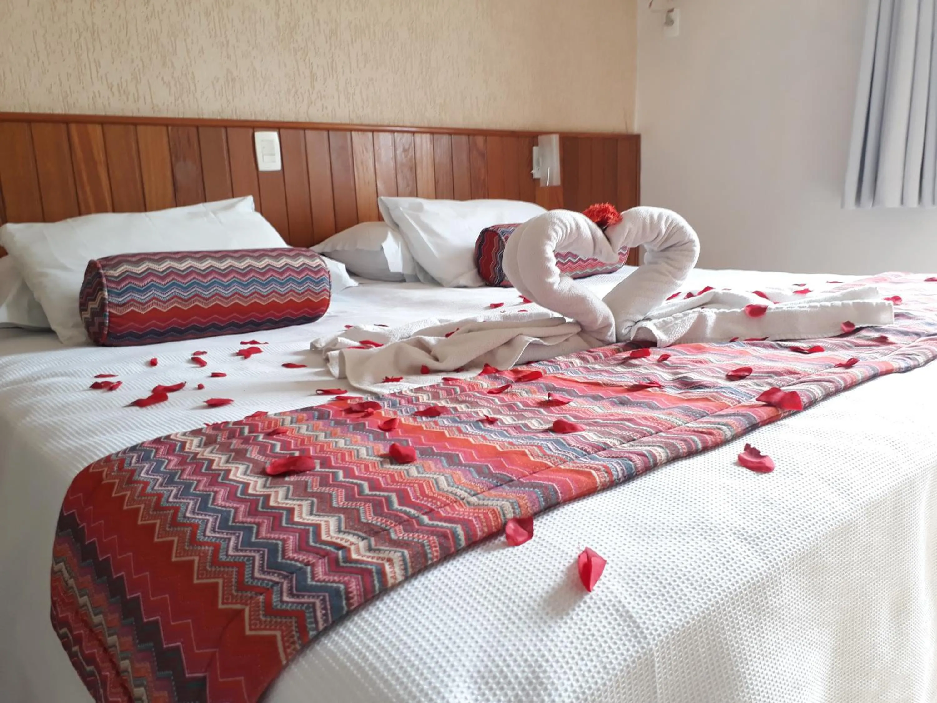 Bed in Hotel Riviera Lins