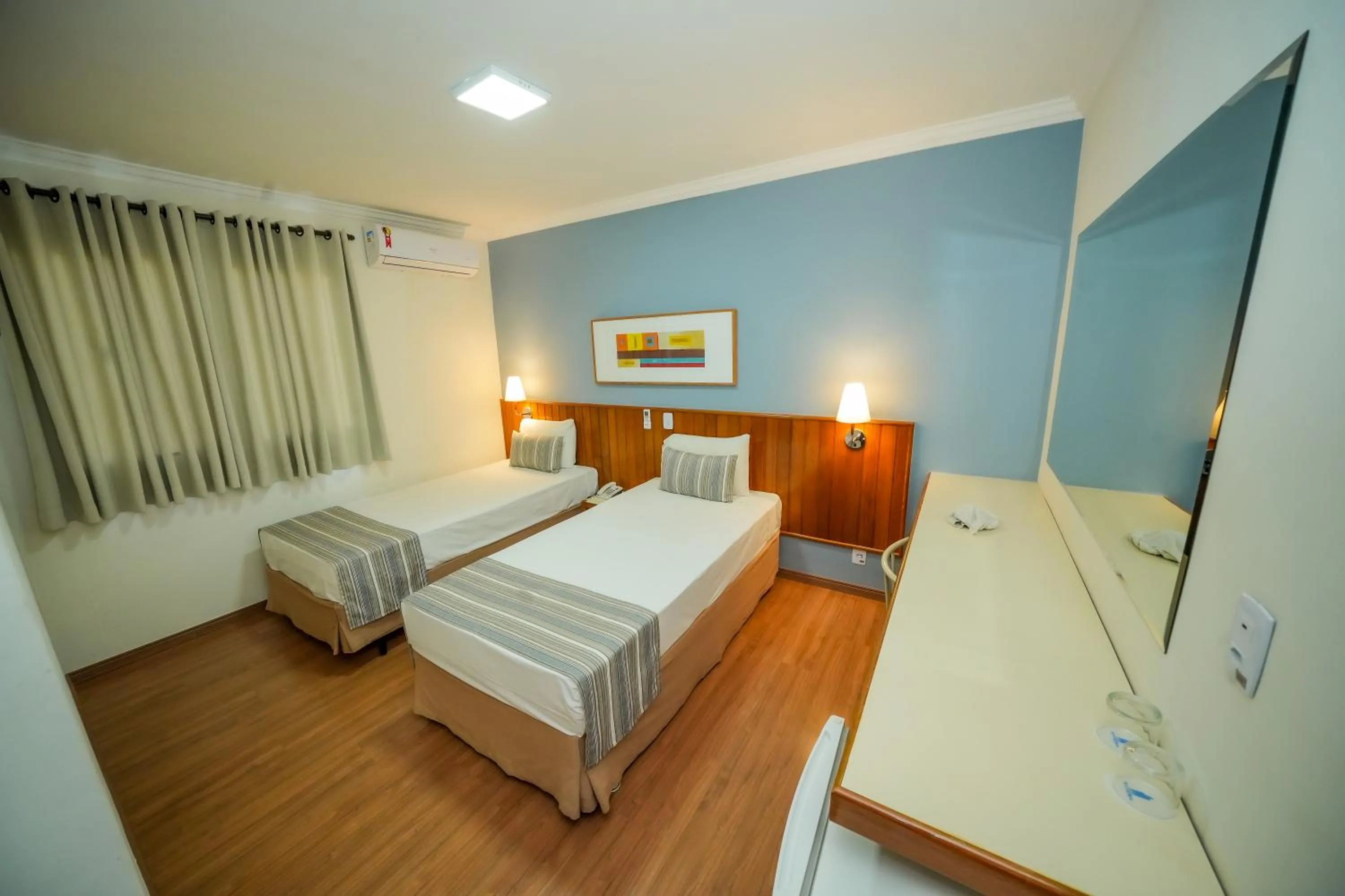 Bed in Hotel Riviera Lins