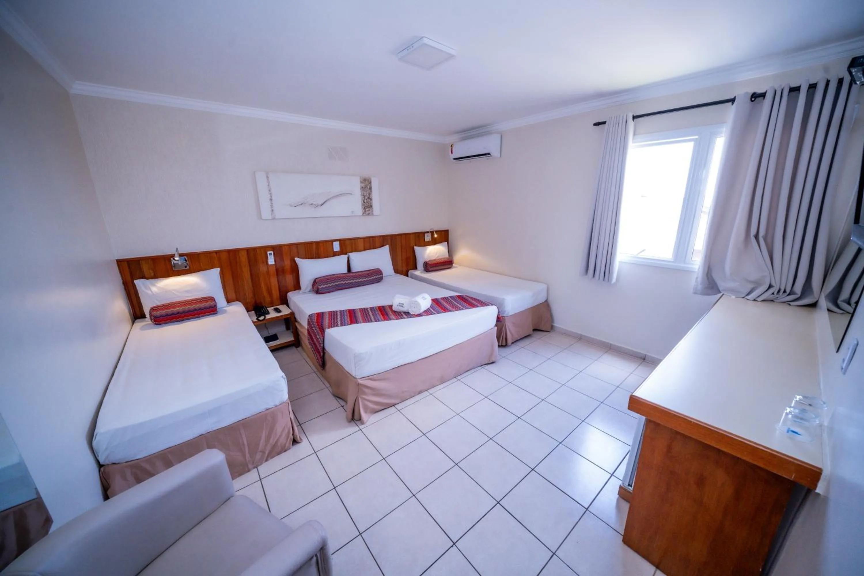 Bed in Hotel Riviera Lins