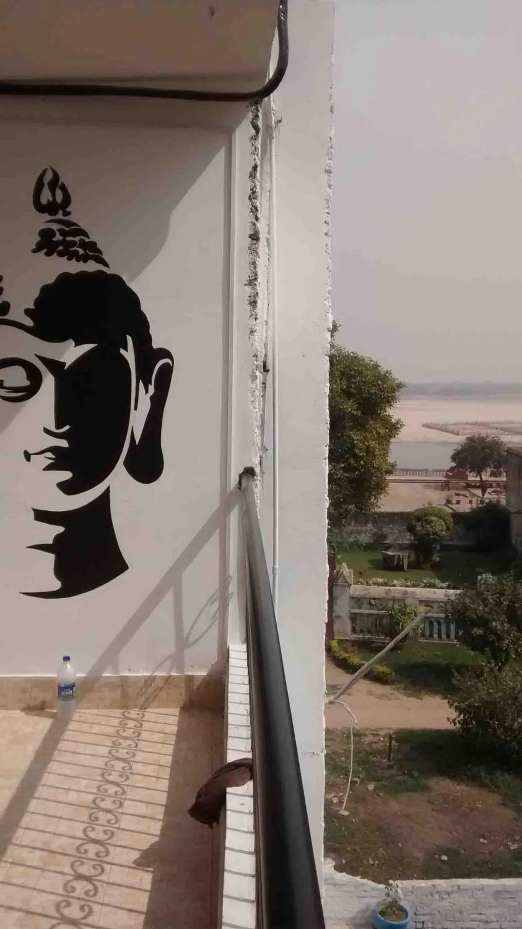 River view, Balcony/Terrace in HosteLaVie - Varanasi