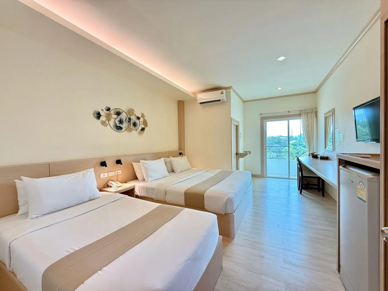 Photo of the whole room, Bed in Loei Village Hotel