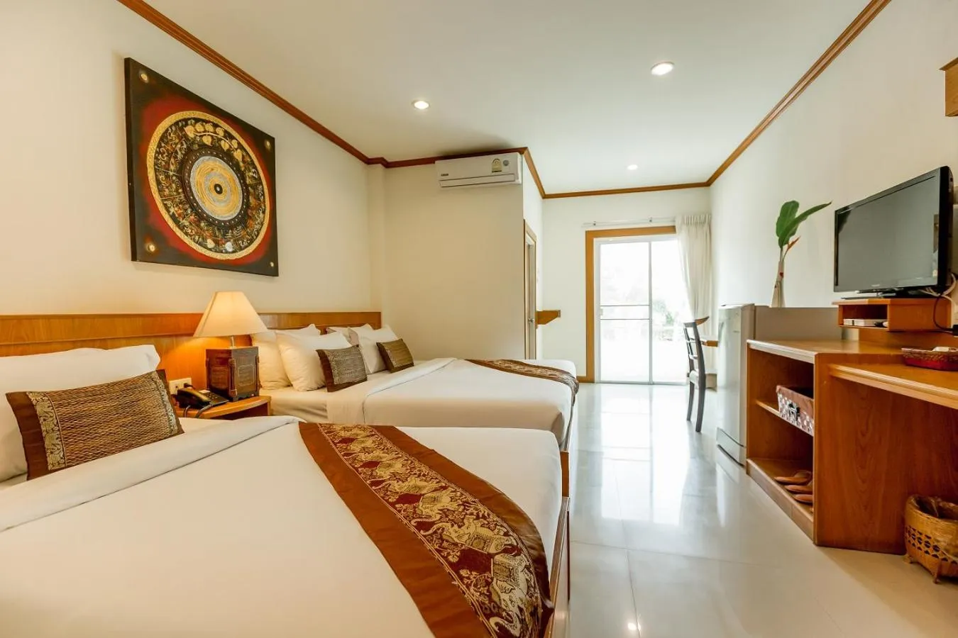 Photo of the whole room, Bed in Loei Village Hotel