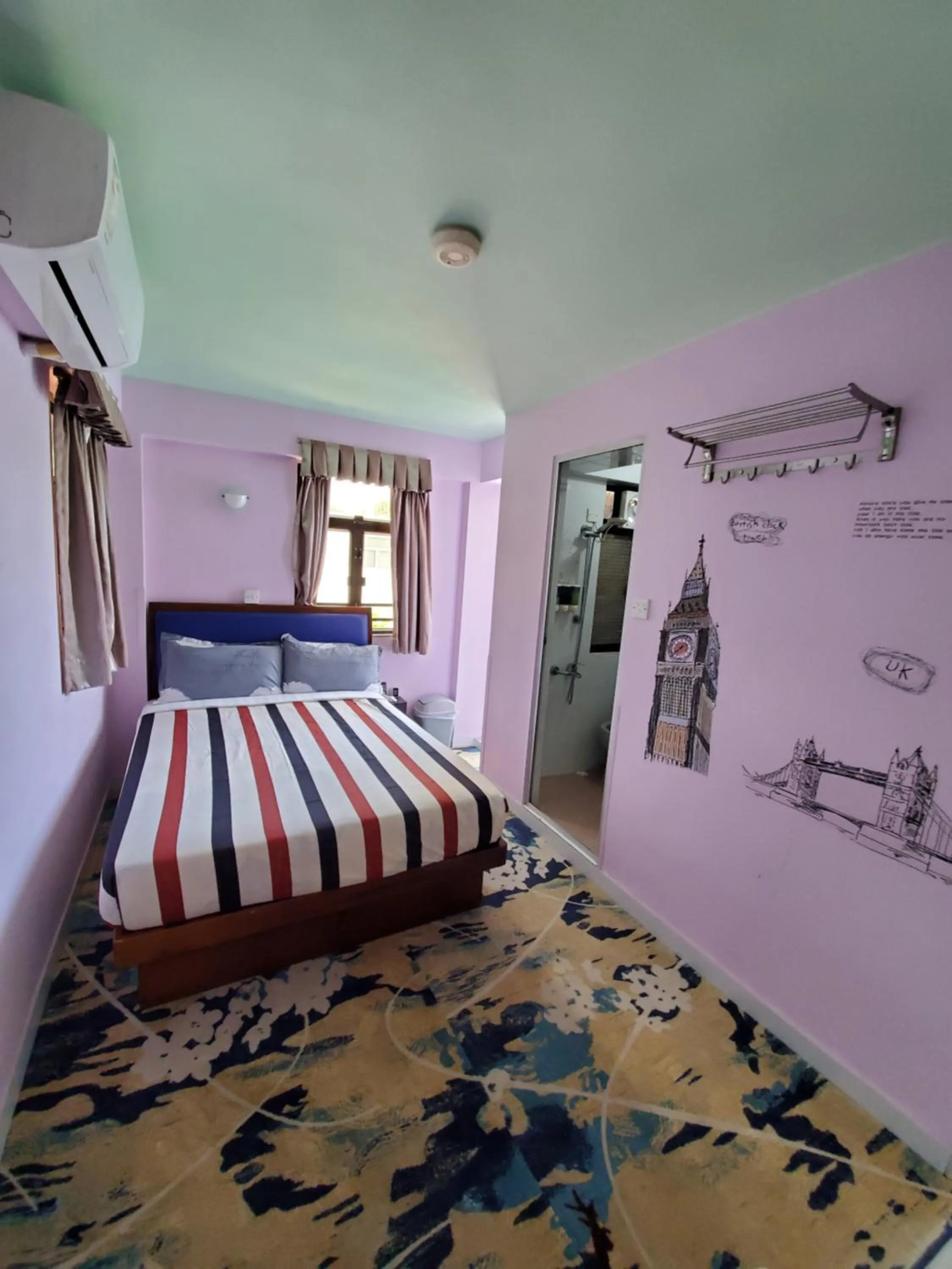 Balcony/Terrace, Bed in Man Lai Wah Resort