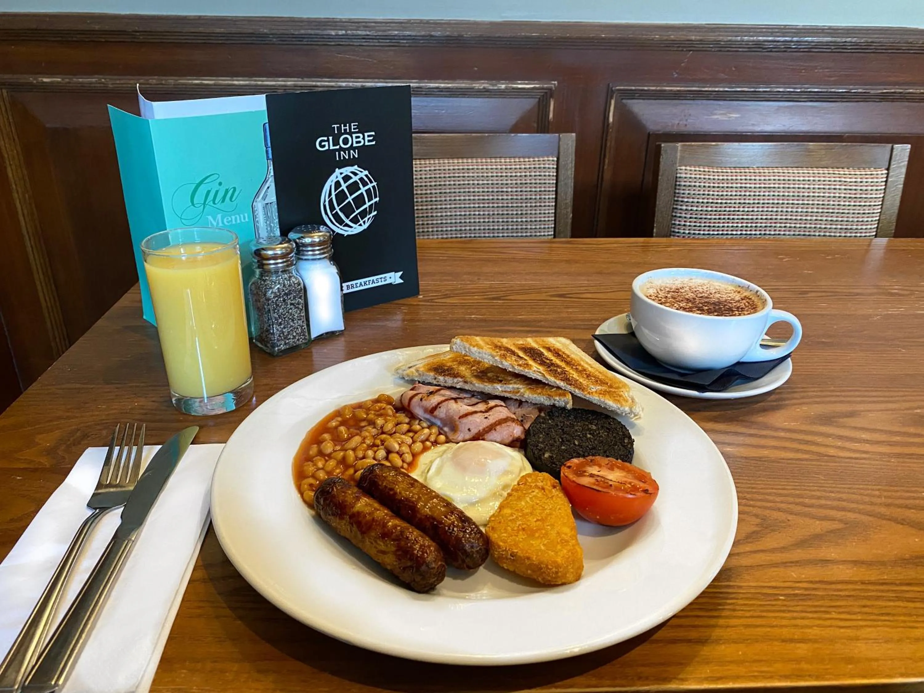 English/Irish breakfast in The Globe Inn