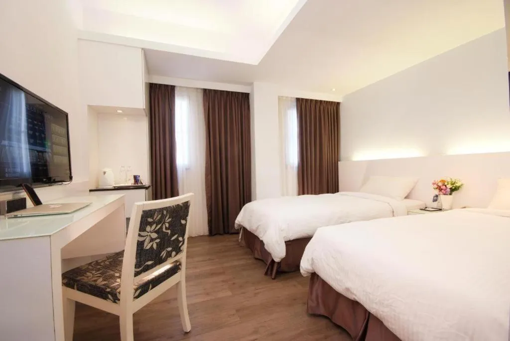 Bed in Taitung Yes Hotel