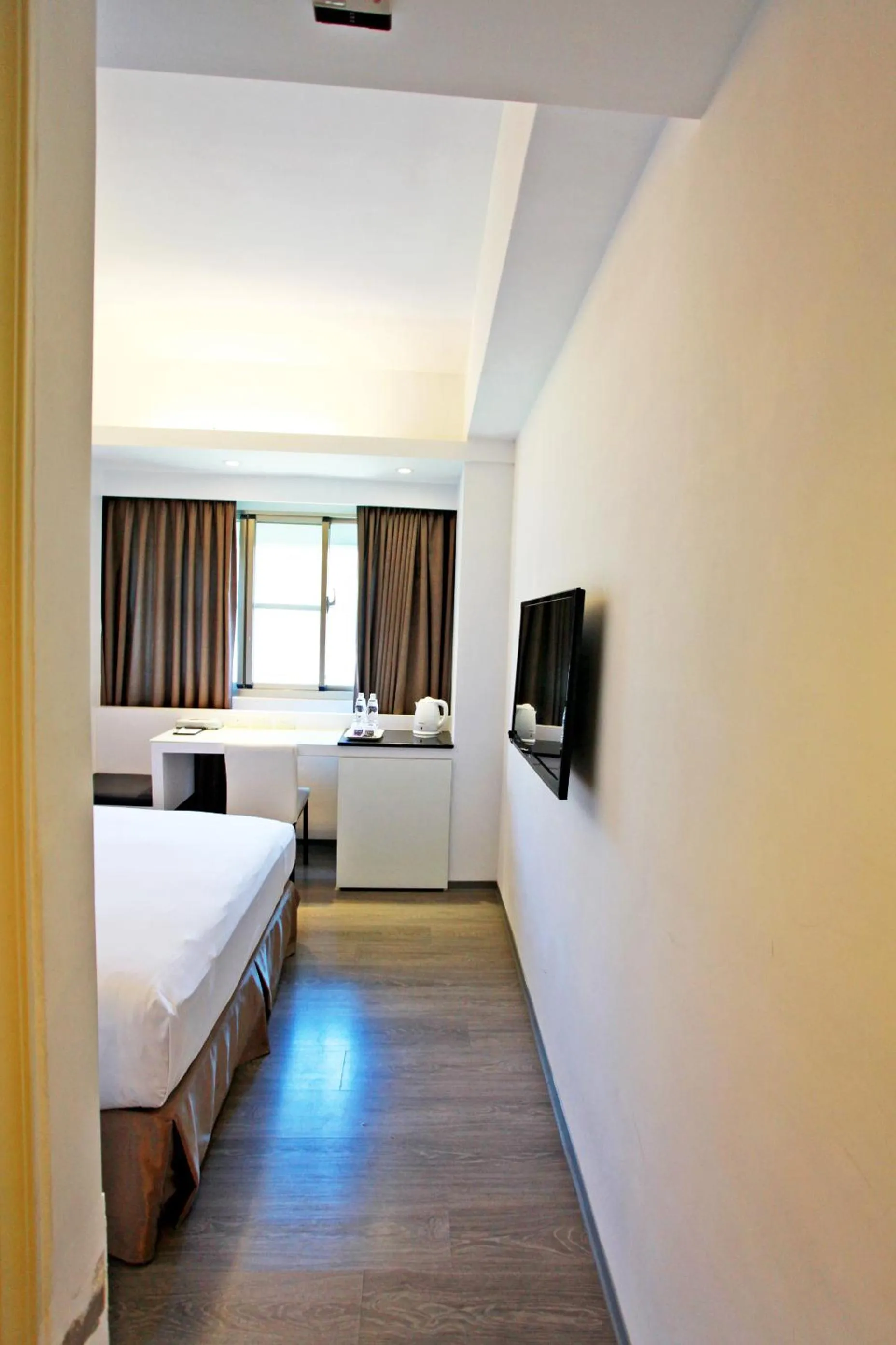 TV and multimedia, Bed in Taitung Yes Hotel