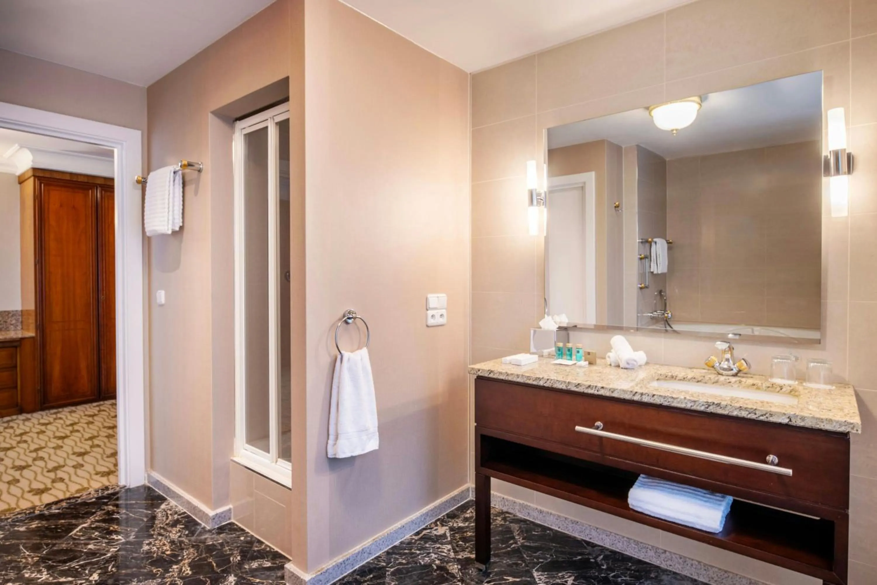 Bathroom in Renaissance Brussels Hotel