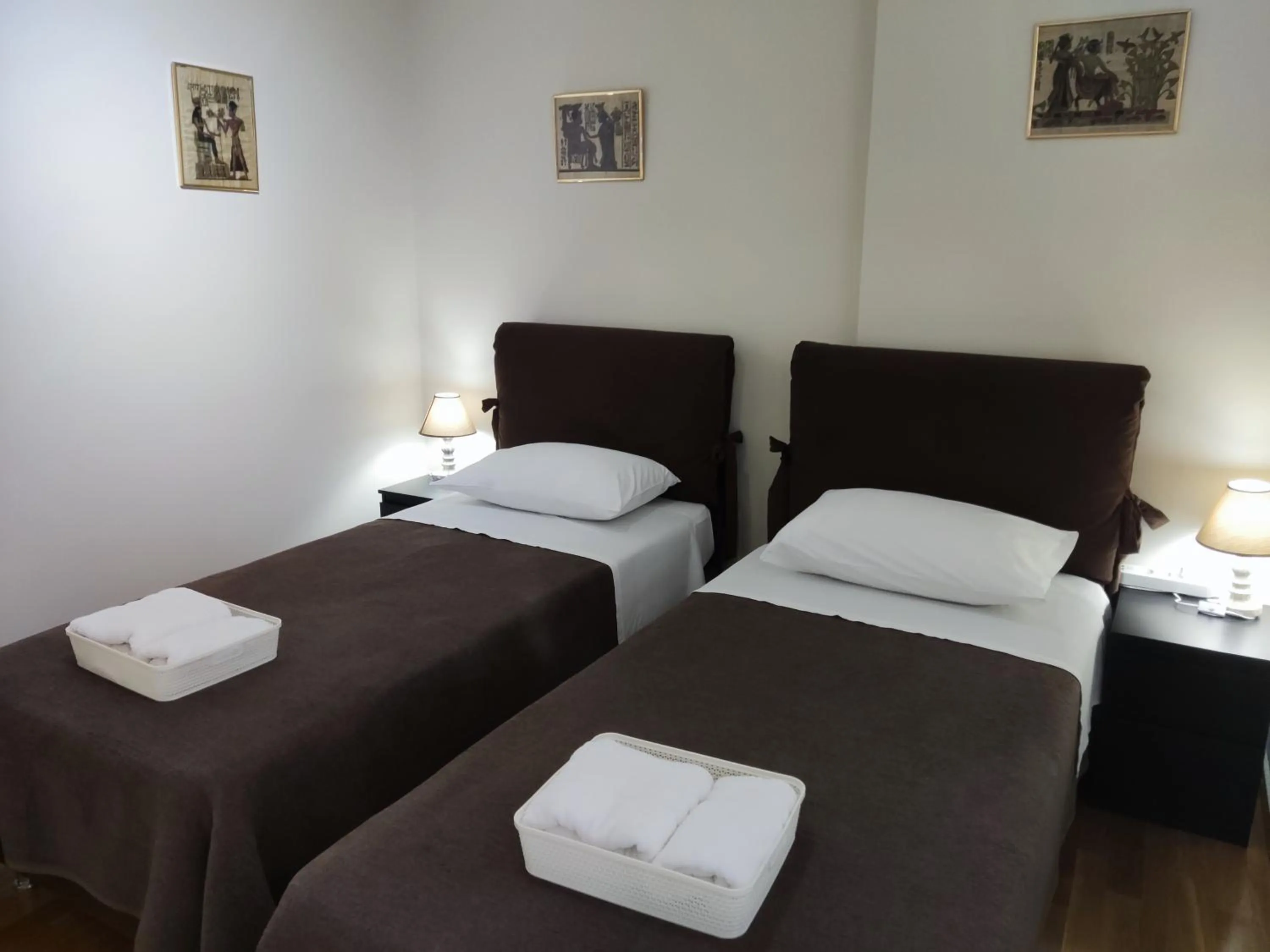 Bed in A&J Apartments or Rooms athens airport