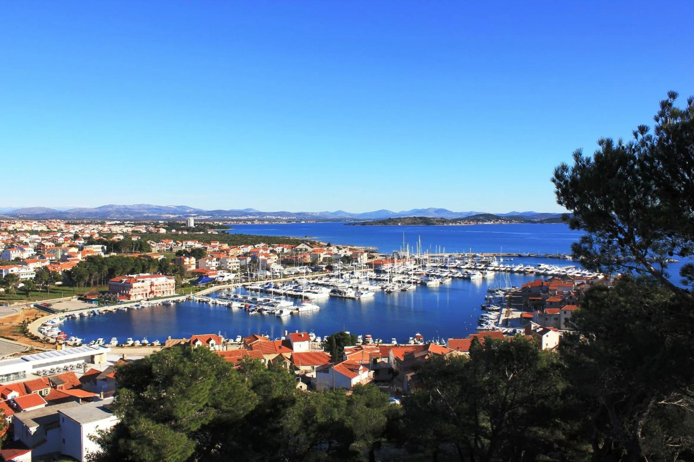 Bird's eye view in Villa Diana