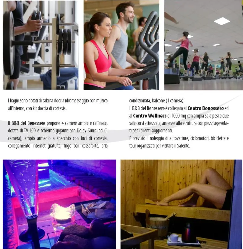 Fitness centre/facilities in B&B del Benessere Beauty & Welness