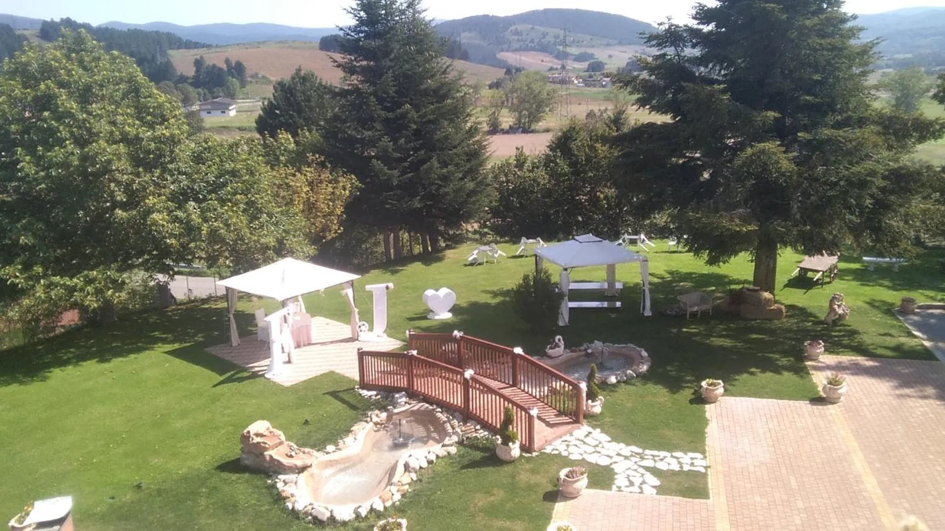Garden view in Hotel Grandinetti