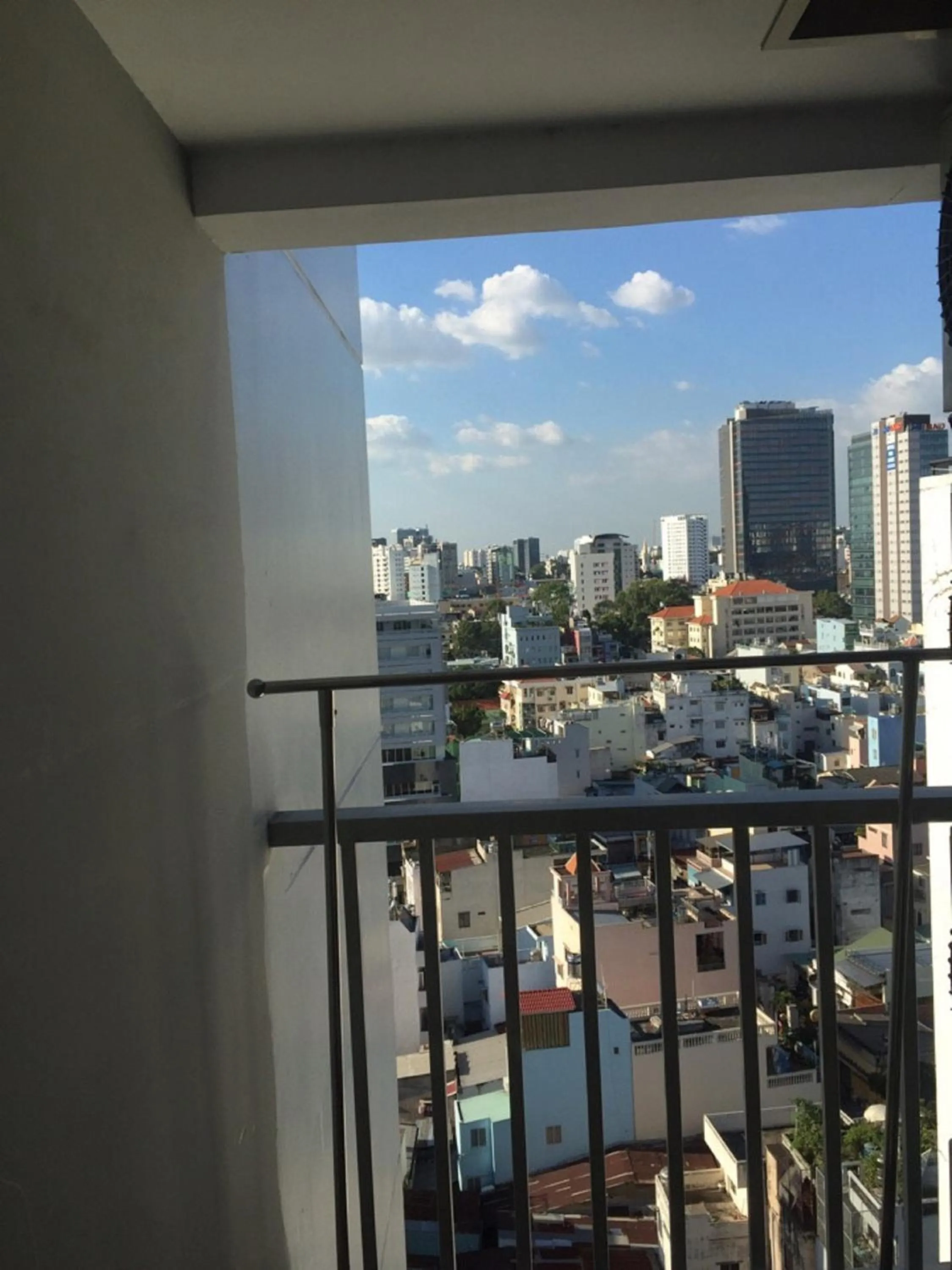 Balcony/Terrace in Chillax Apartment - Cozy 3-Bedroom City View Home at Tower, District 1