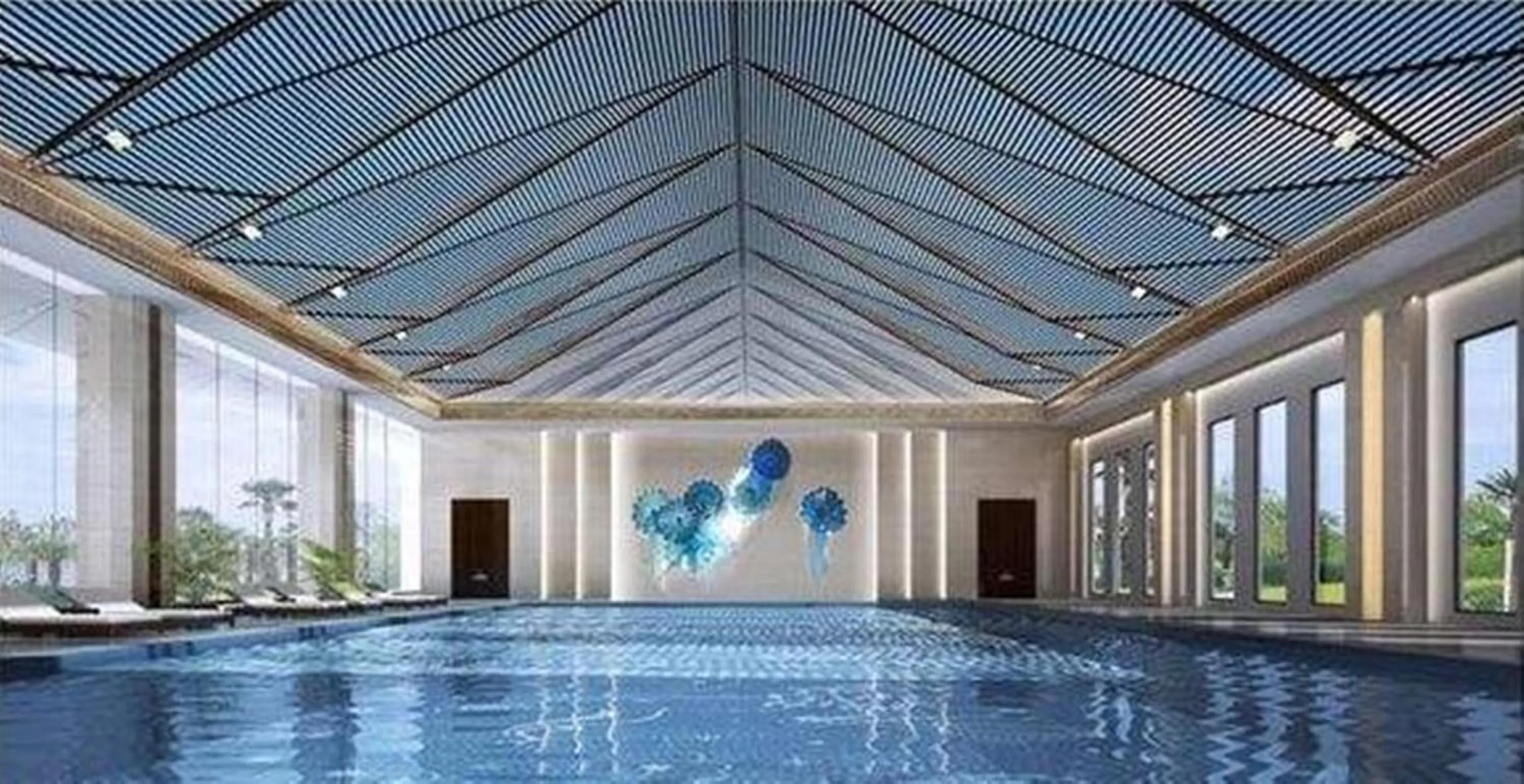 Swimming pool in Jiangsu Haizhou Bayview Conference Center
